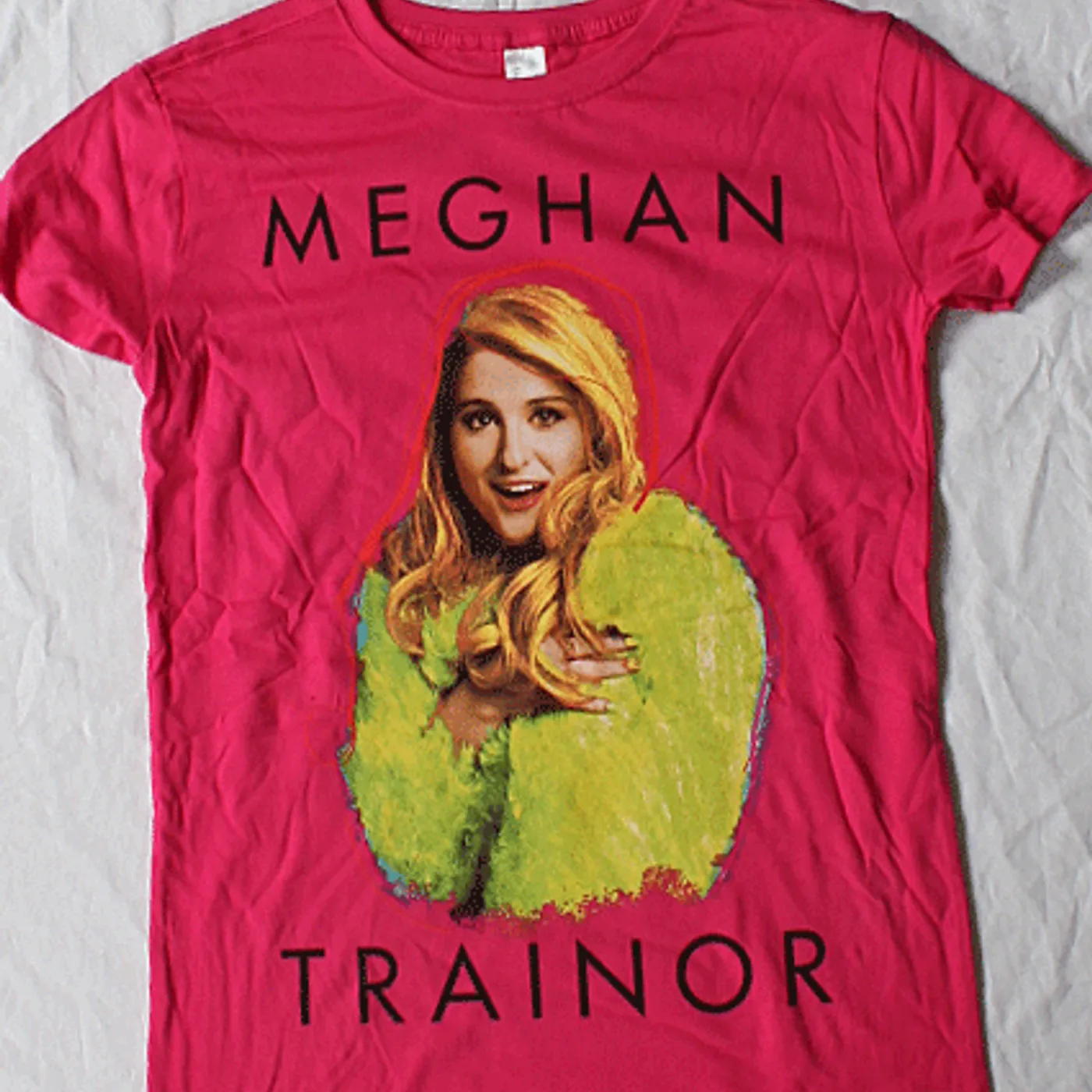 Meghan Trainor Title Pose Girls Pink Tshirt