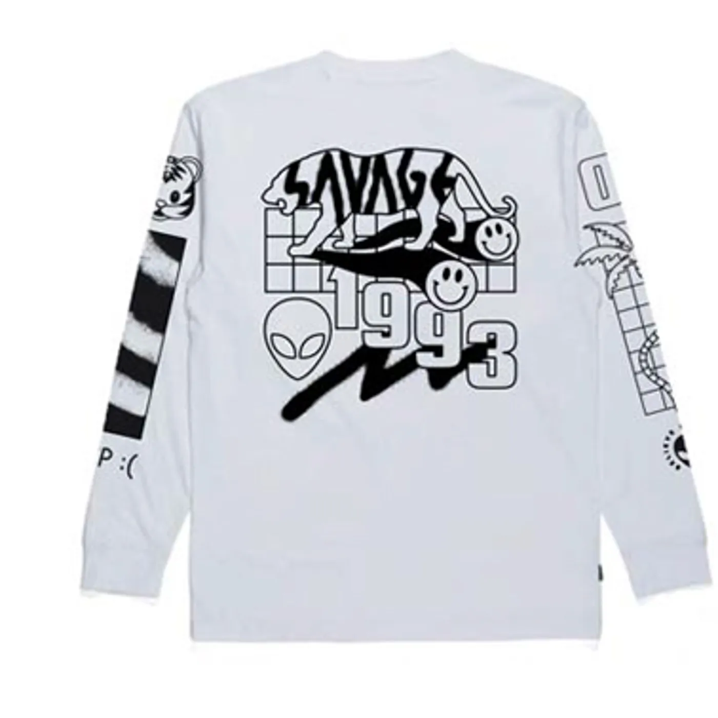 Paces Savage White Longsleeve Tshirt