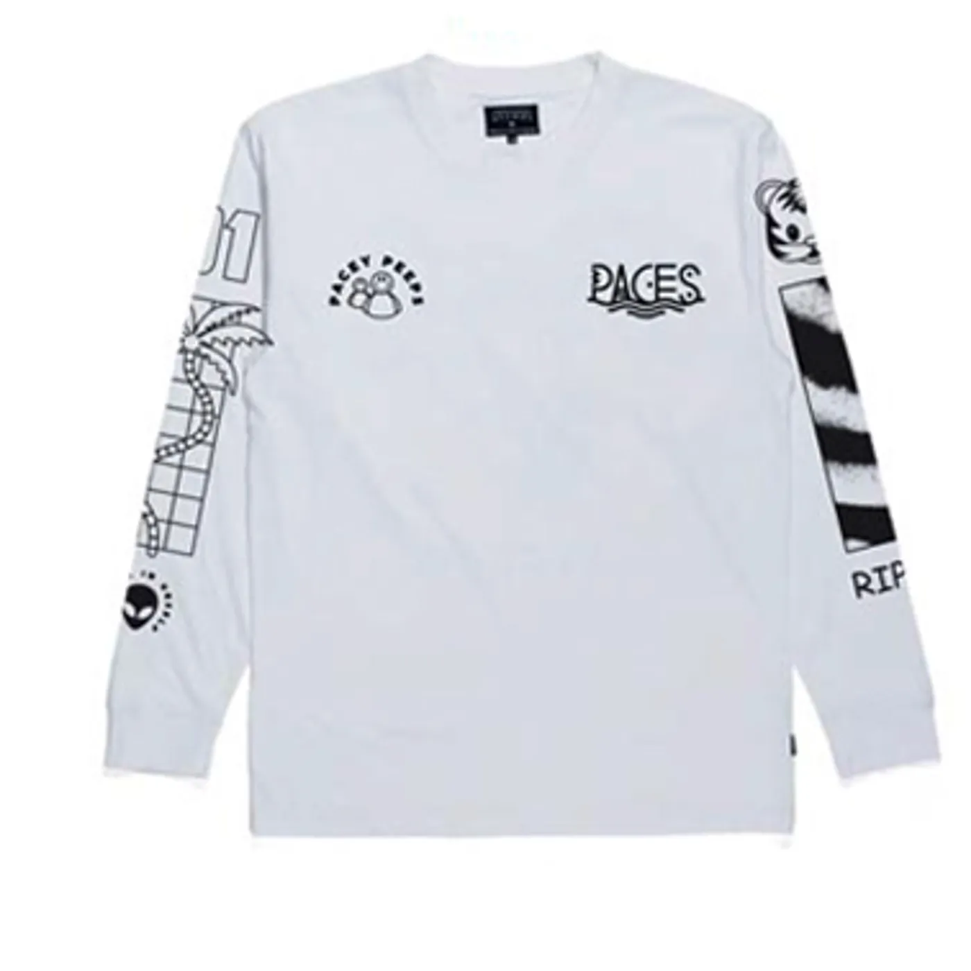 Paces Savage White Longsleeve Tshirt