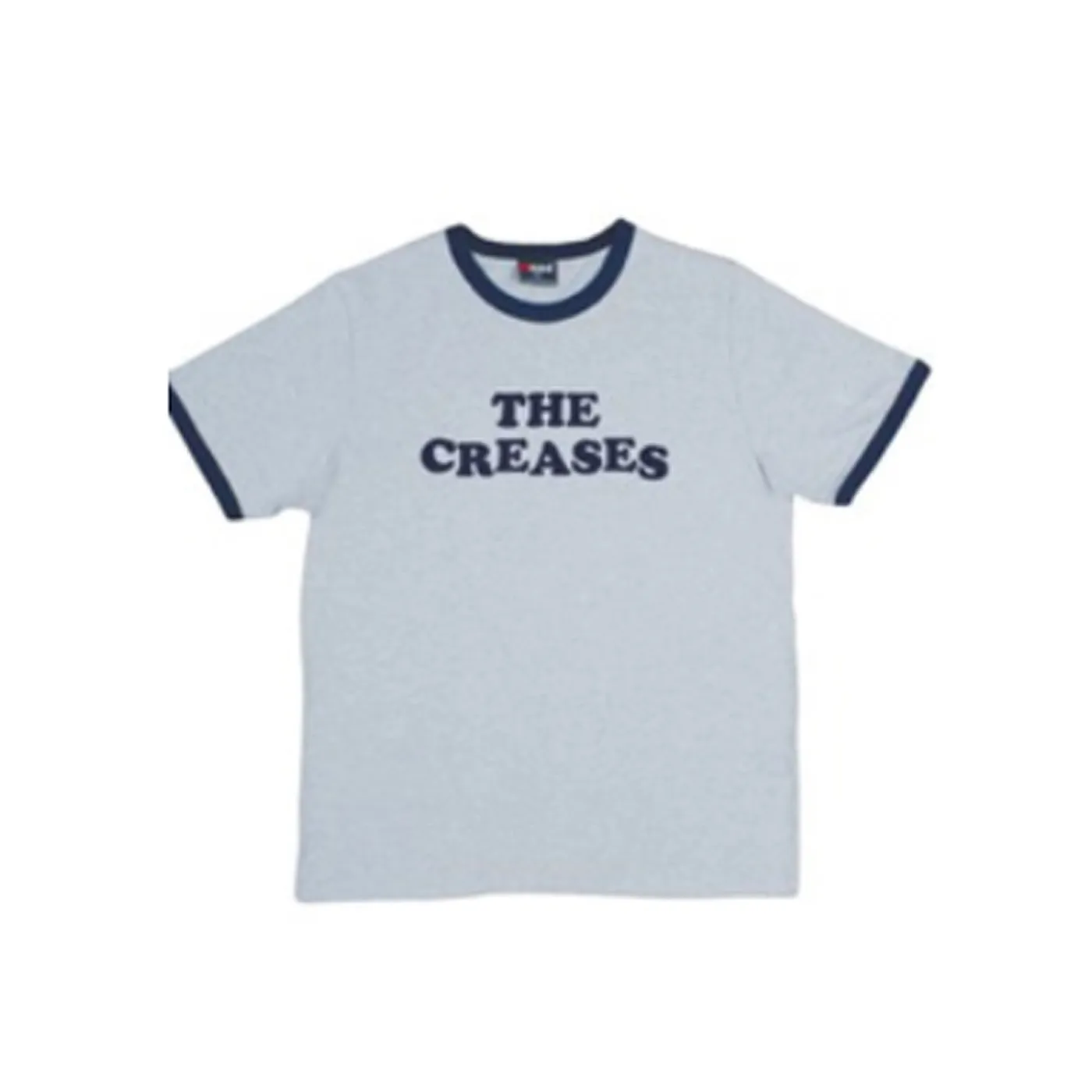 The Creases Logo Grey/Navy Ringer Tee