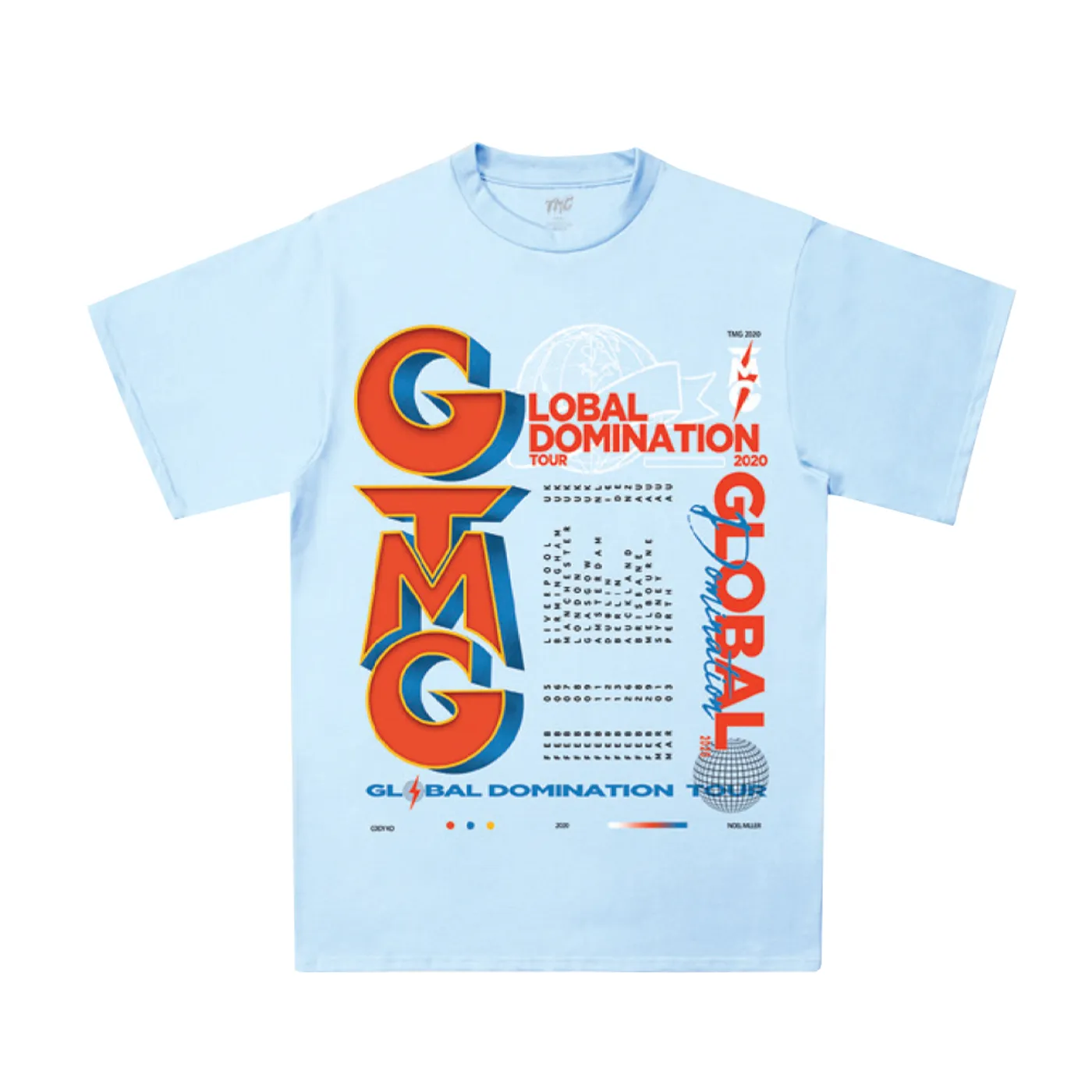 Tiny Meat Gang Global Domination Light Blue Shirt