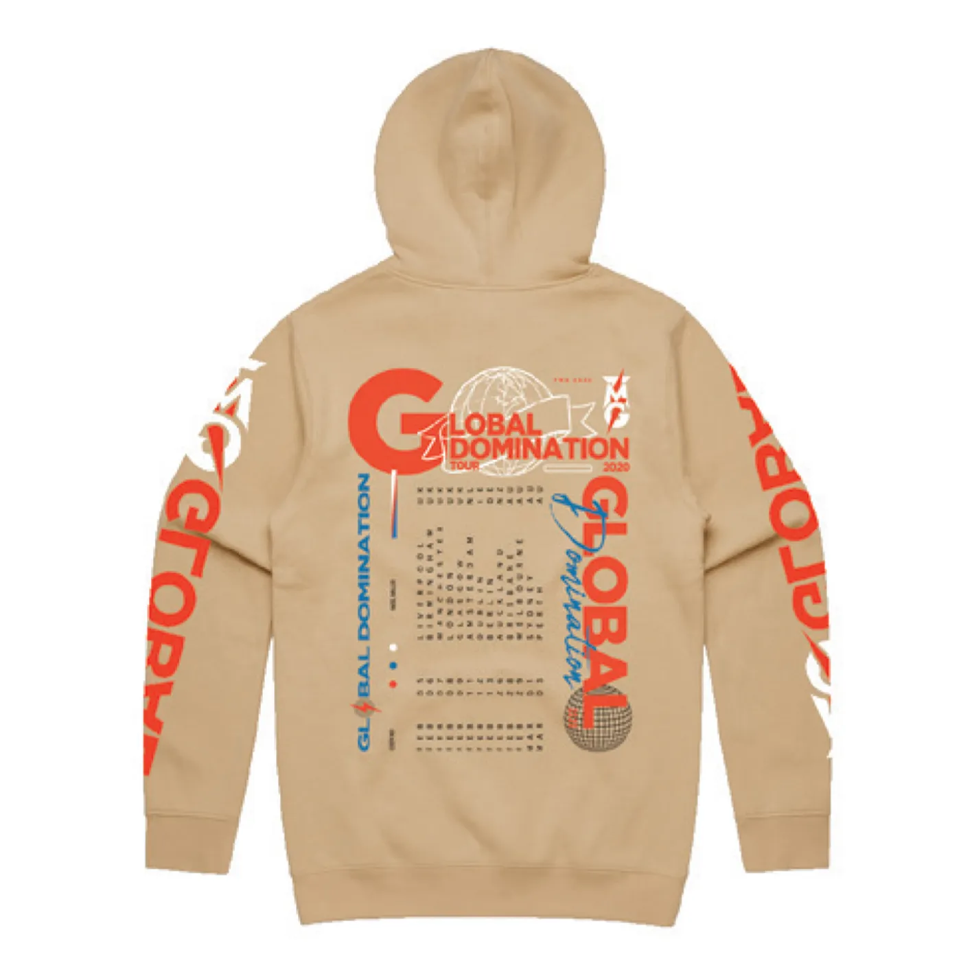 Tiny Meat Gang Global Domination Tan Hoodie