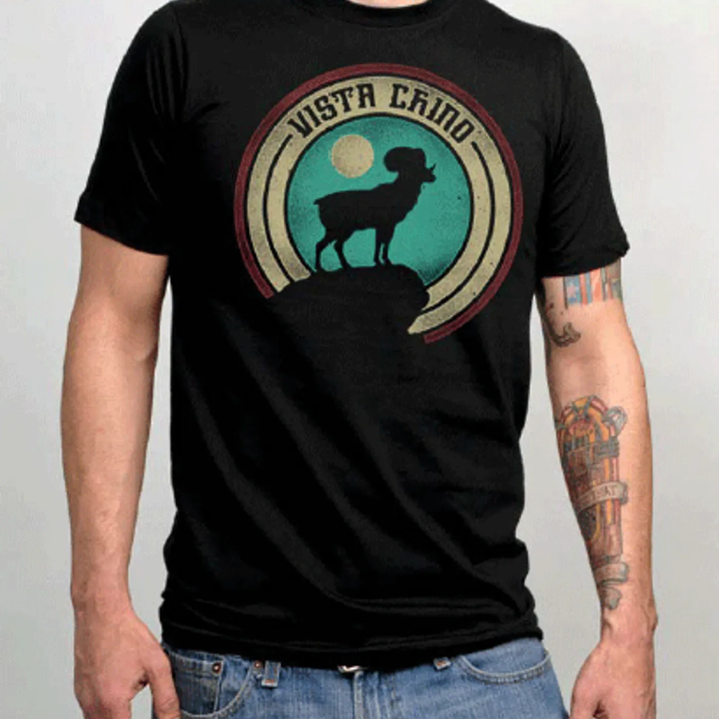 Vista Chino Ram Black Tshirt