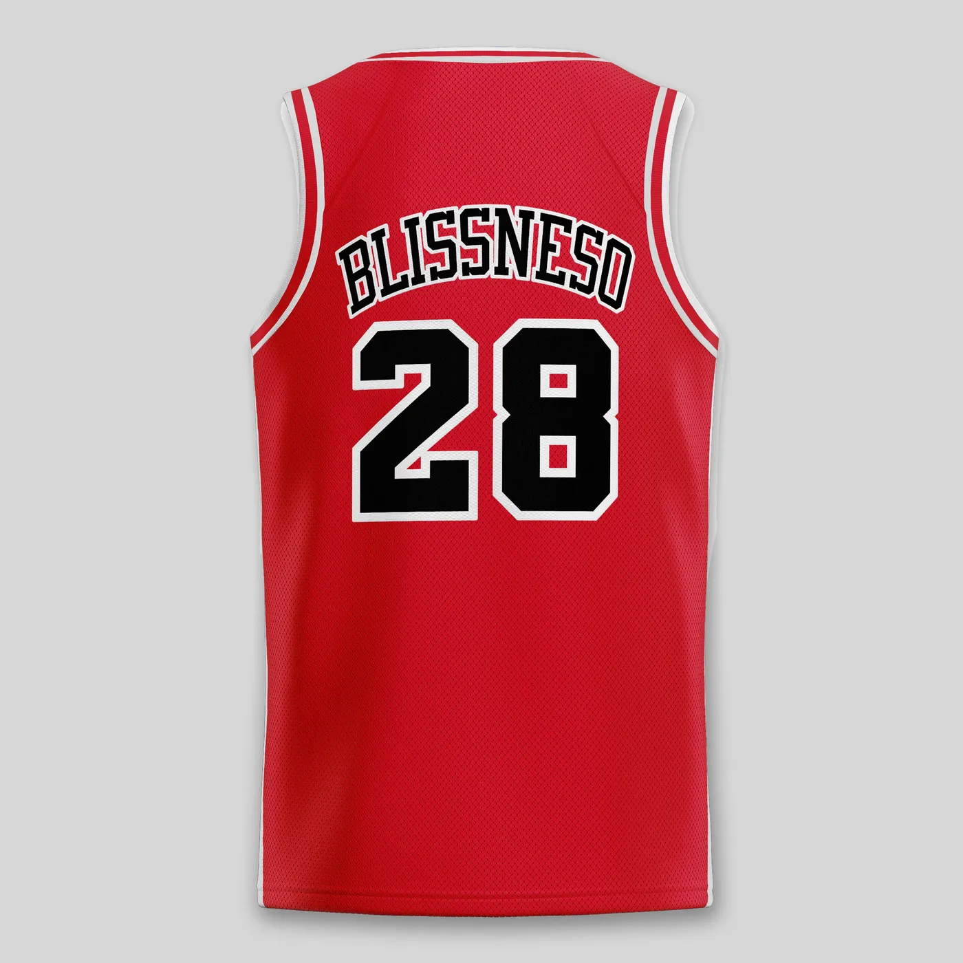 Bliss n Eso SEND IT RED BASKETBALL JERSEY