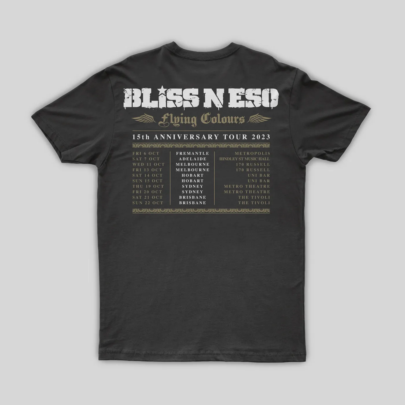 Bliss n Eso TOUR ALLOVER BLACK SHIRT