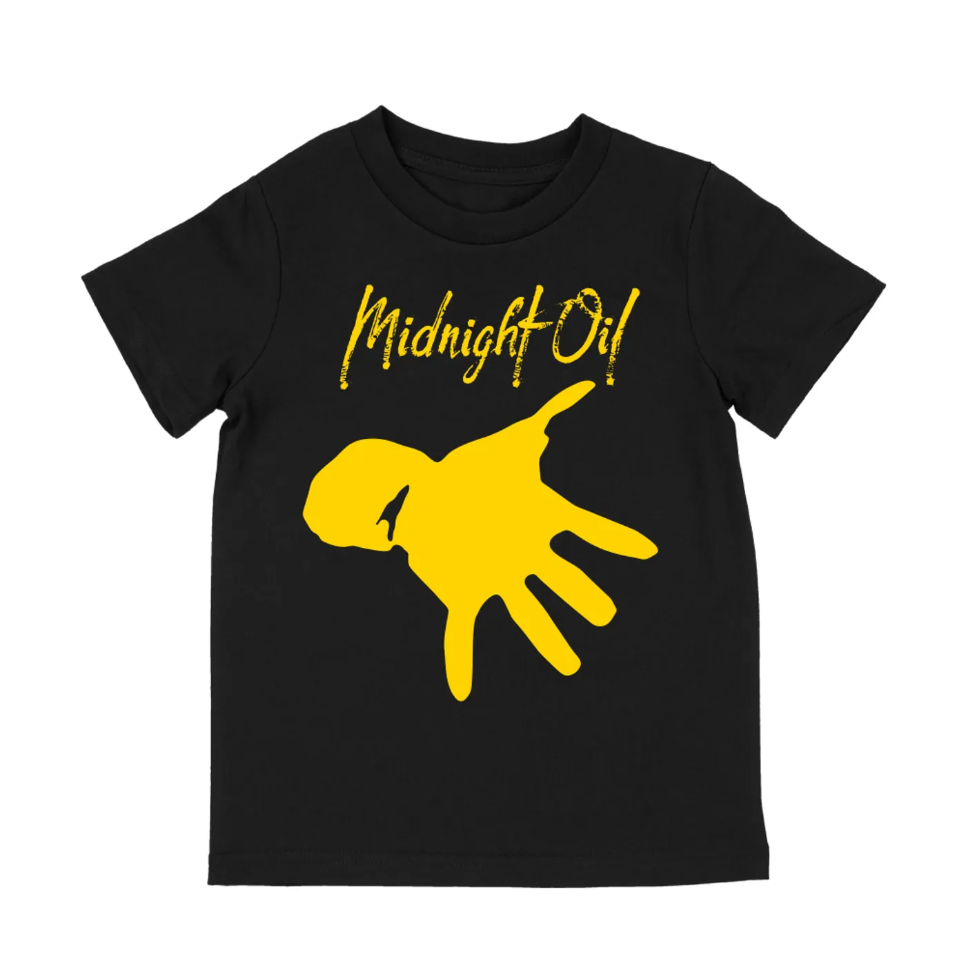 Midnight Oil Hand Kids Black Tshirt