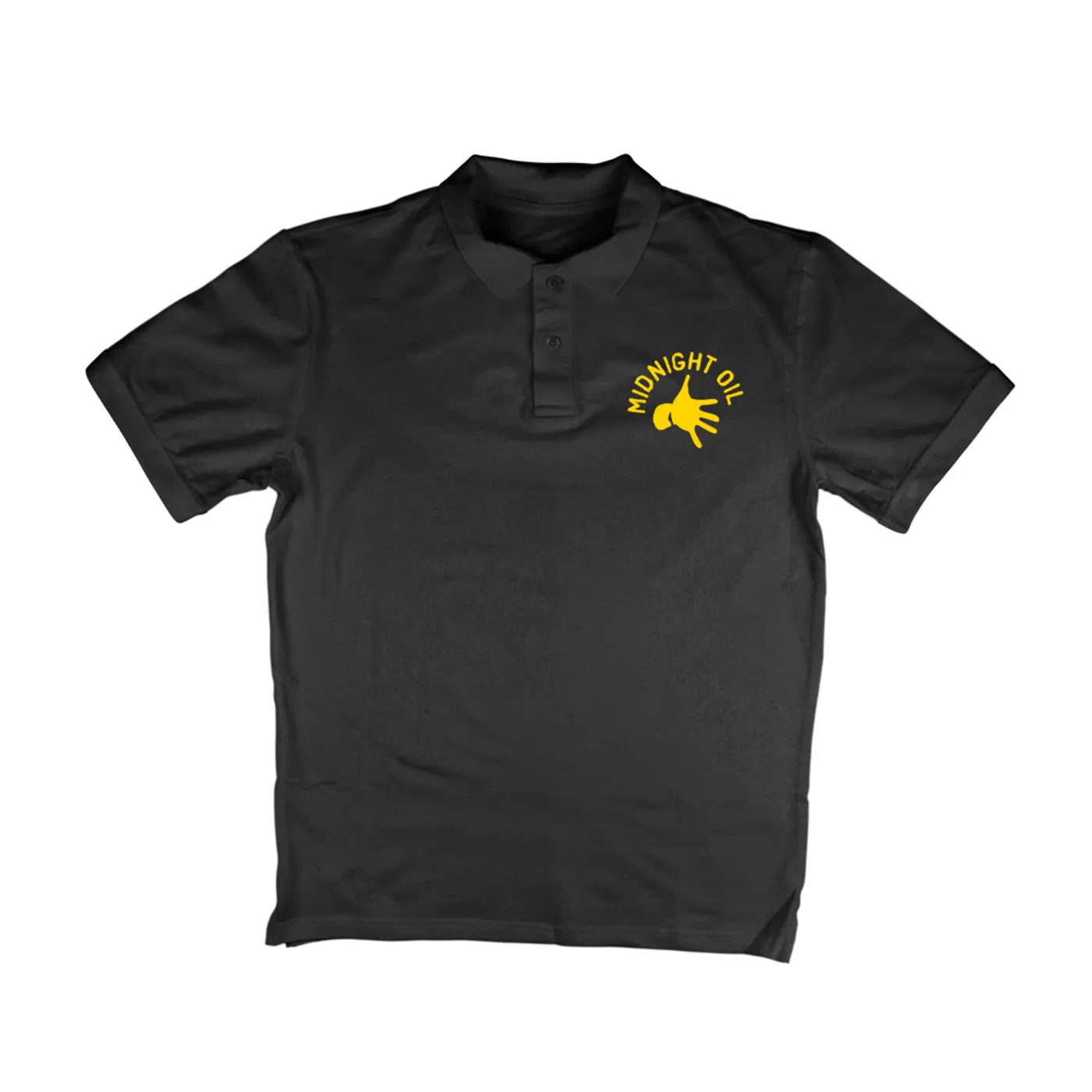 Midnight Oil Pocket Hand Black Polo The Great Circle 2017 Tour