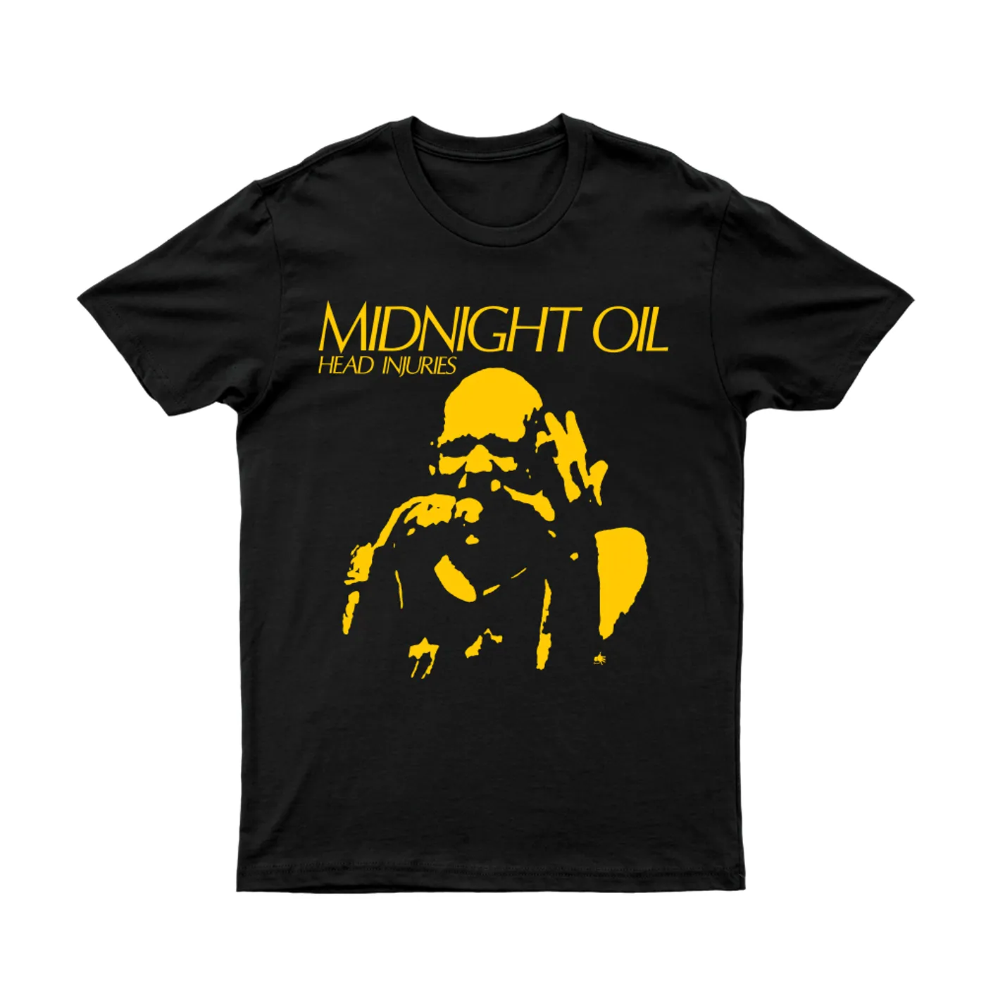 Midnight Oil Head Injuries Black Tshirt