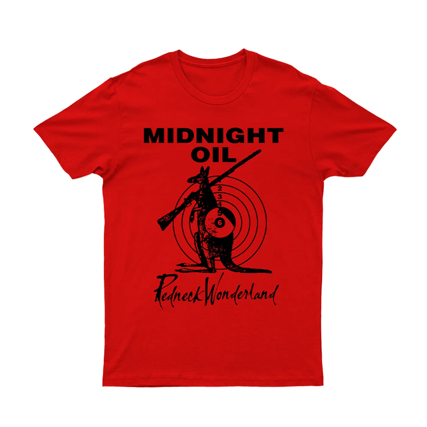 Midnight Oil REDNECK WONDERLAND RED TSHIRT