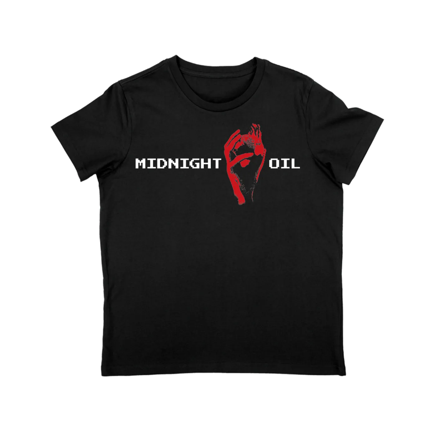 Midnight Oil RISING SEAS TOUR LADIES BLACK TSHIRT