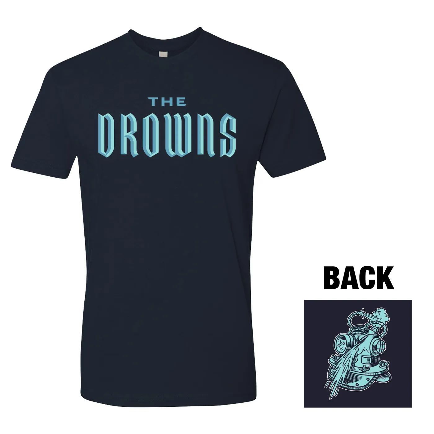 The Drowns - Team Colors - Blue on Navy - T-Shirt