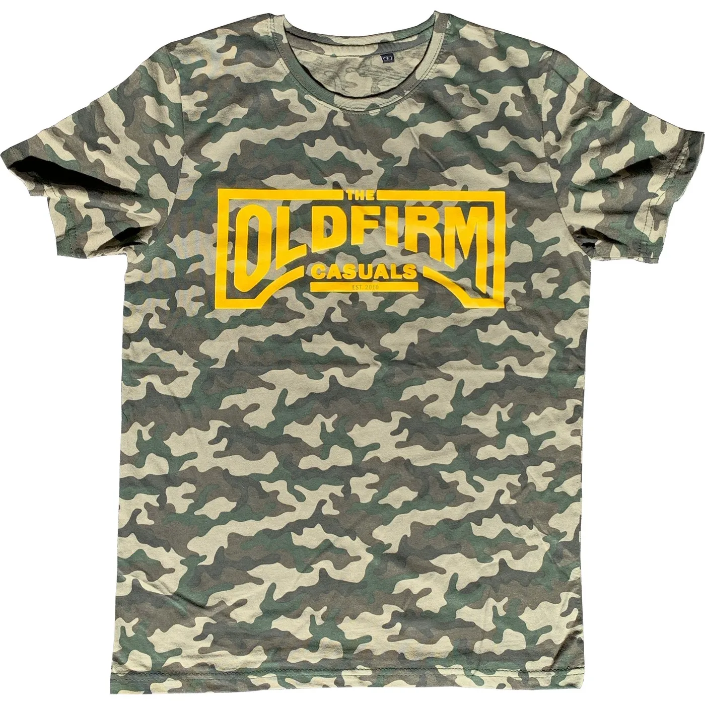 The Old Firm Casuals - Logo - Camo - T-Shirt (Euro Tour Version)