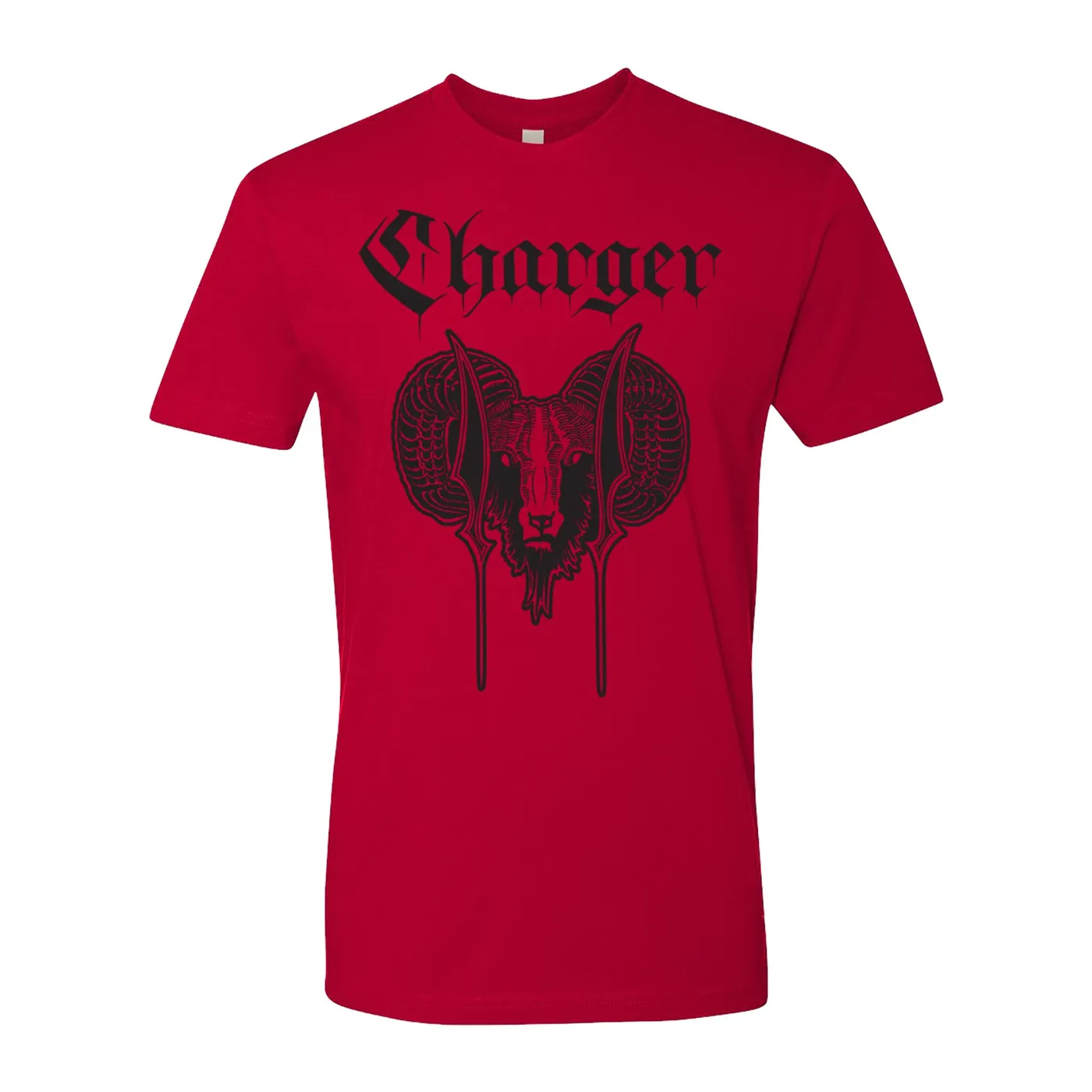 Charger - Ram - Black on Red - T-shirt