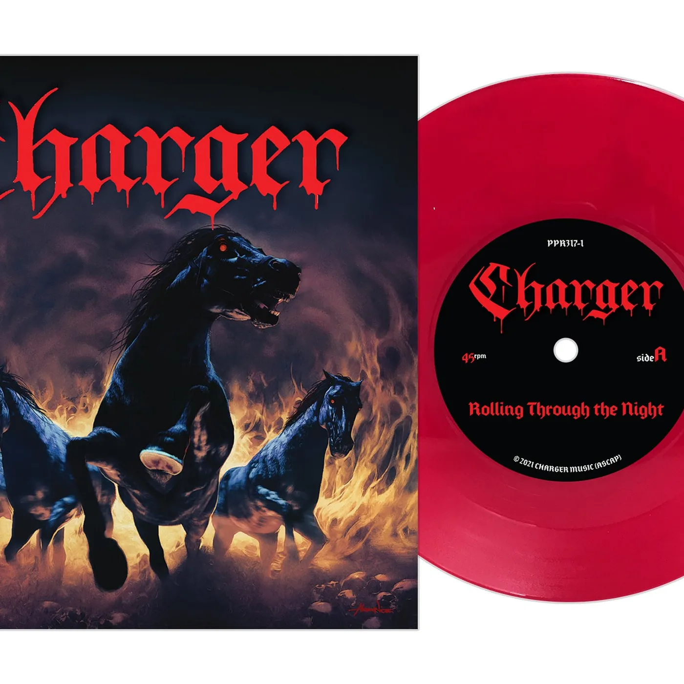Charger - Rolling Through The Night/Summon The Demon 7"