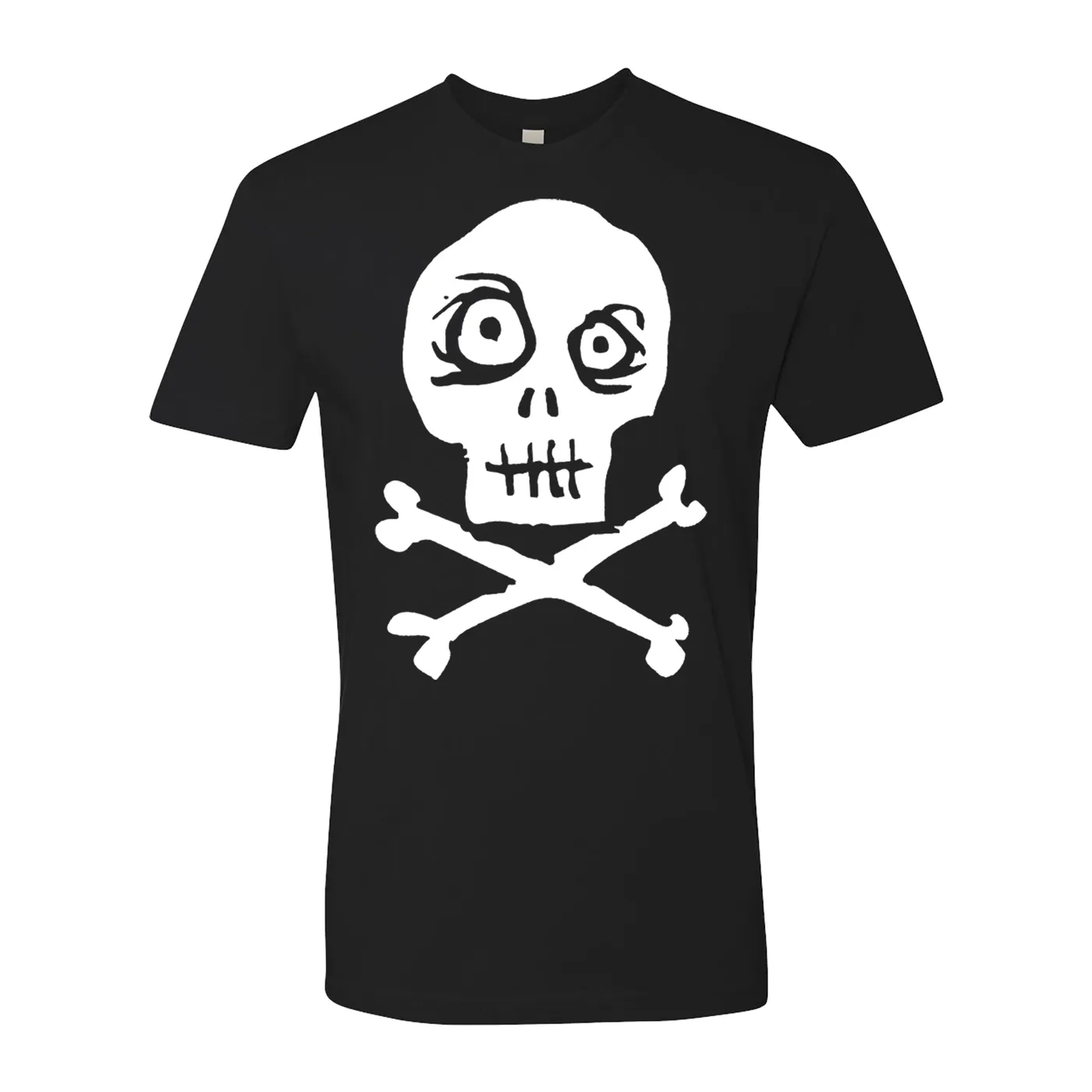 Kepi Ghoulie - Classic Skull - White on Black - T-shirt