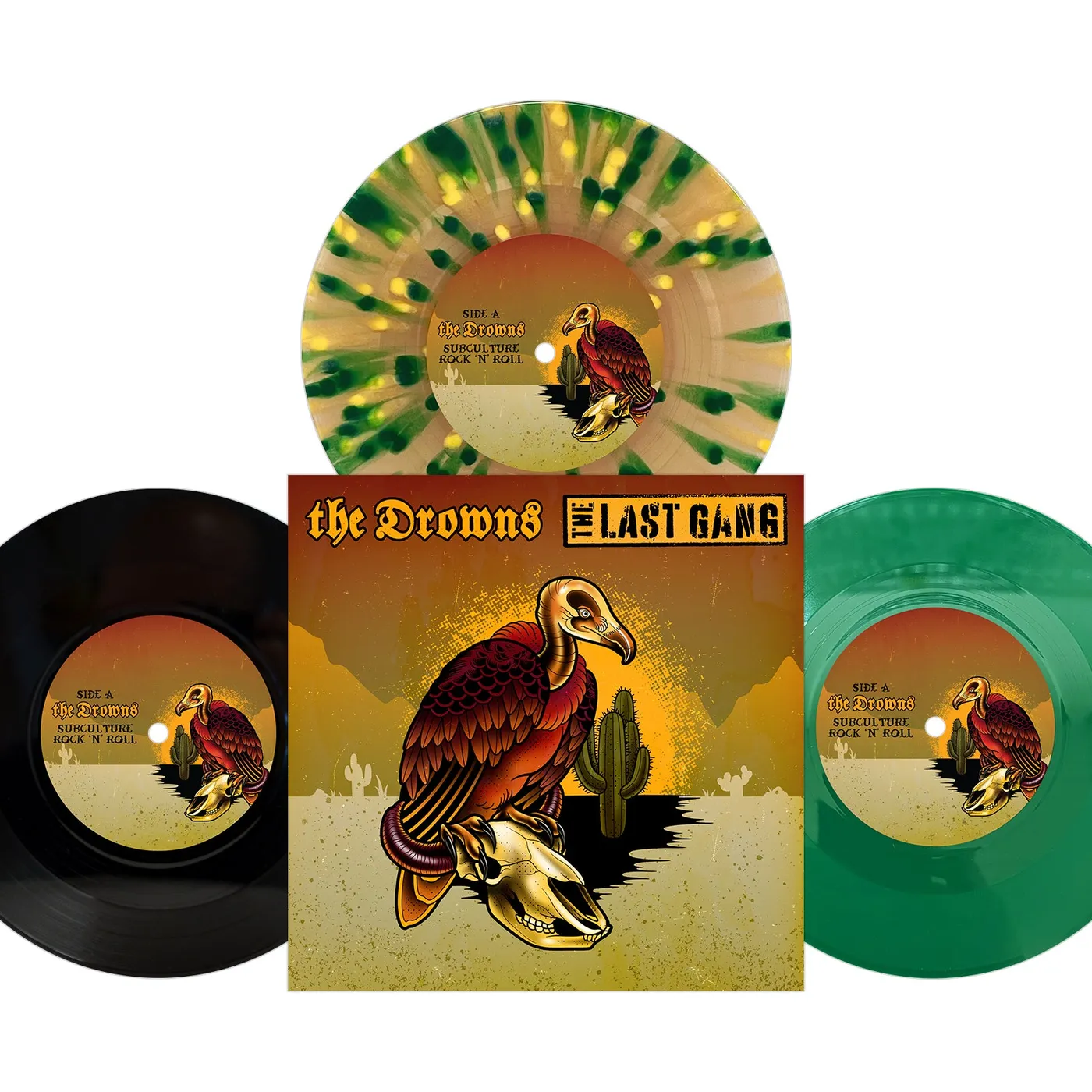 The Drowns / Last Gang split 7"