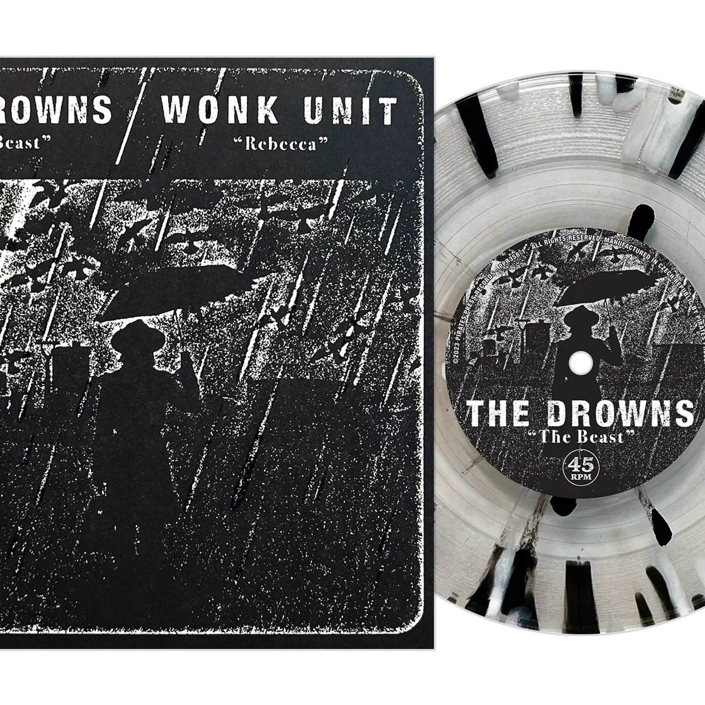 The Drowns / Wonk Unit split 7"