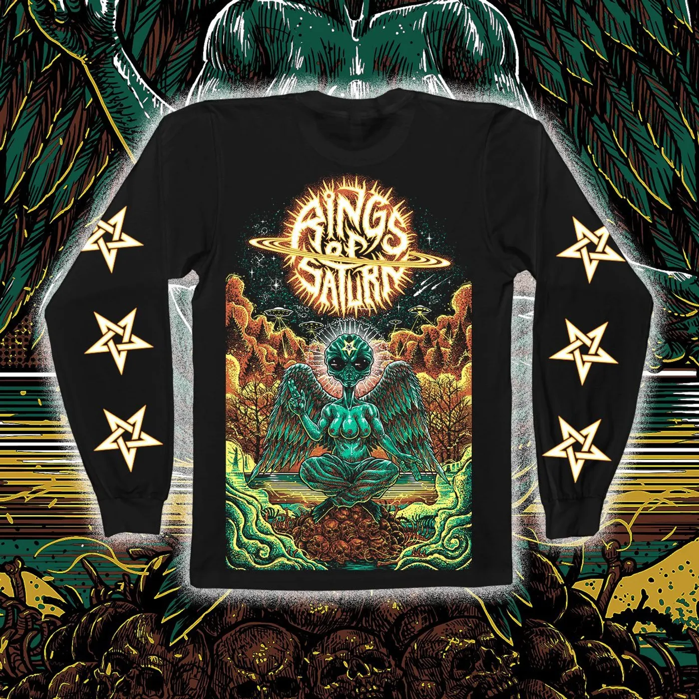 Rings of Saturn "Alien Baphomet" Longsleeve
