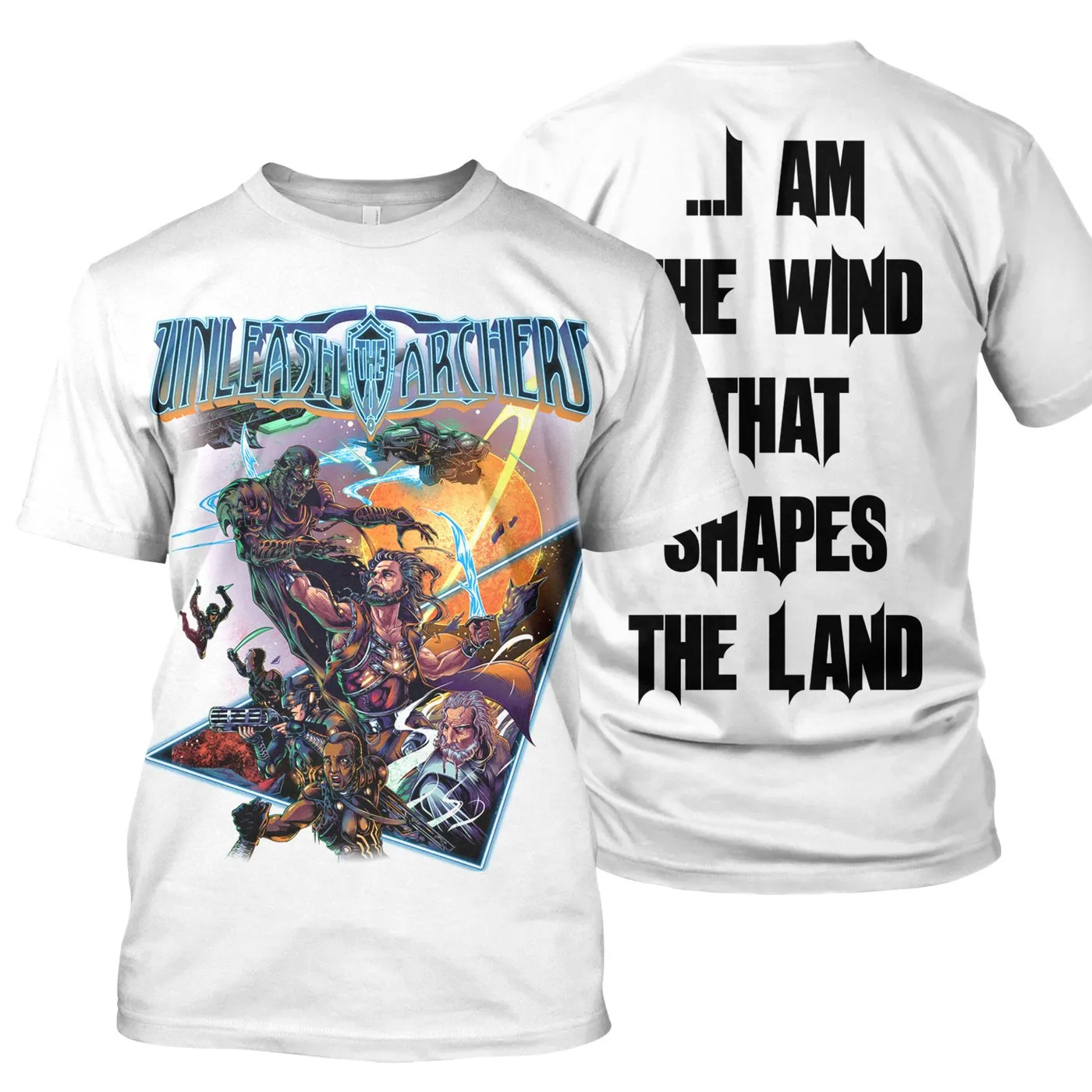 Unleash The Archers "Immortal Battle (white)" T-Shirt