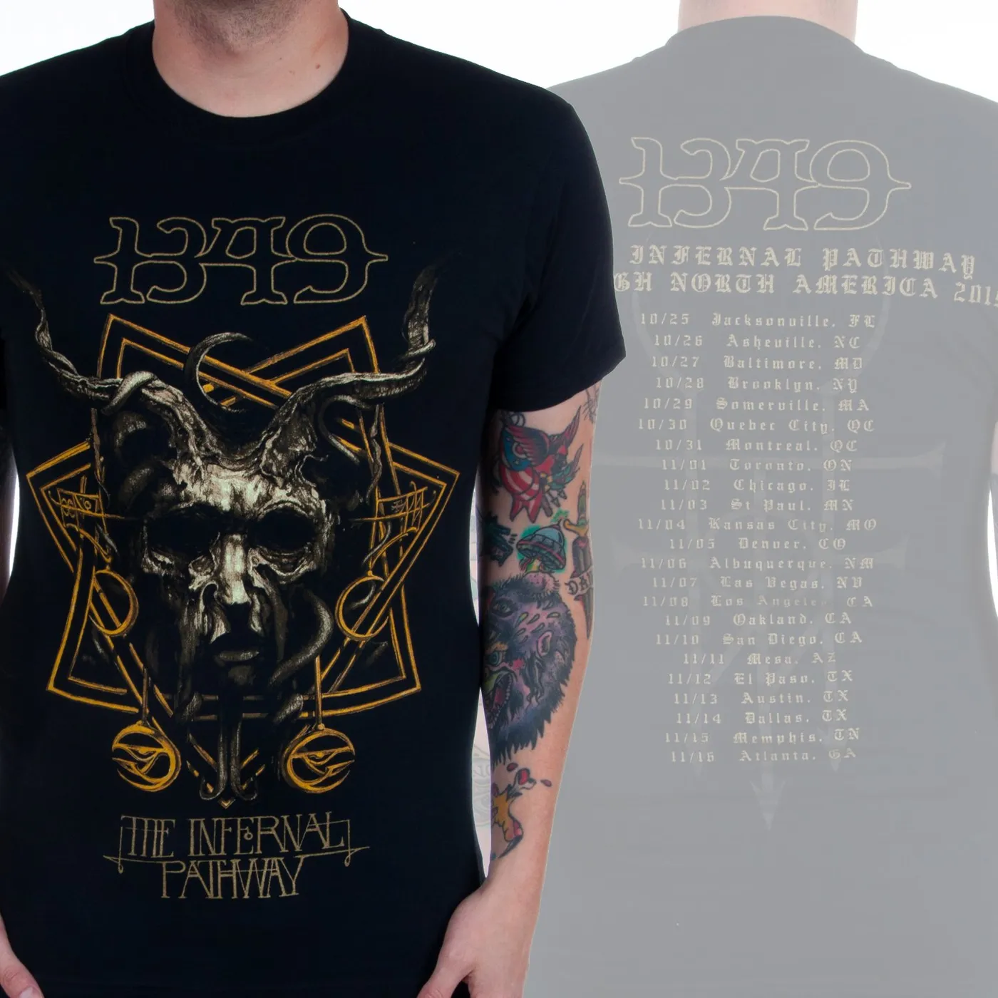 1349 "The Infernal Pathway Tour" T-Shirt