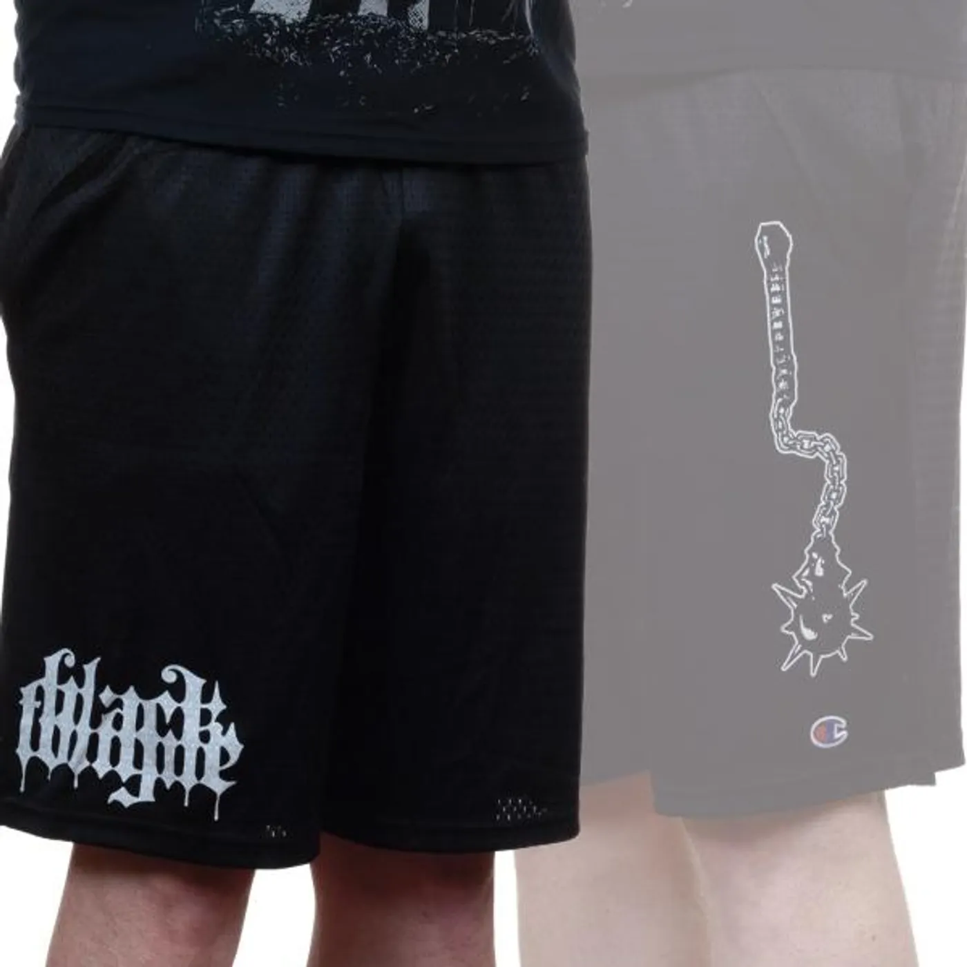 Black Tongue "Ball and Mace" Shorts