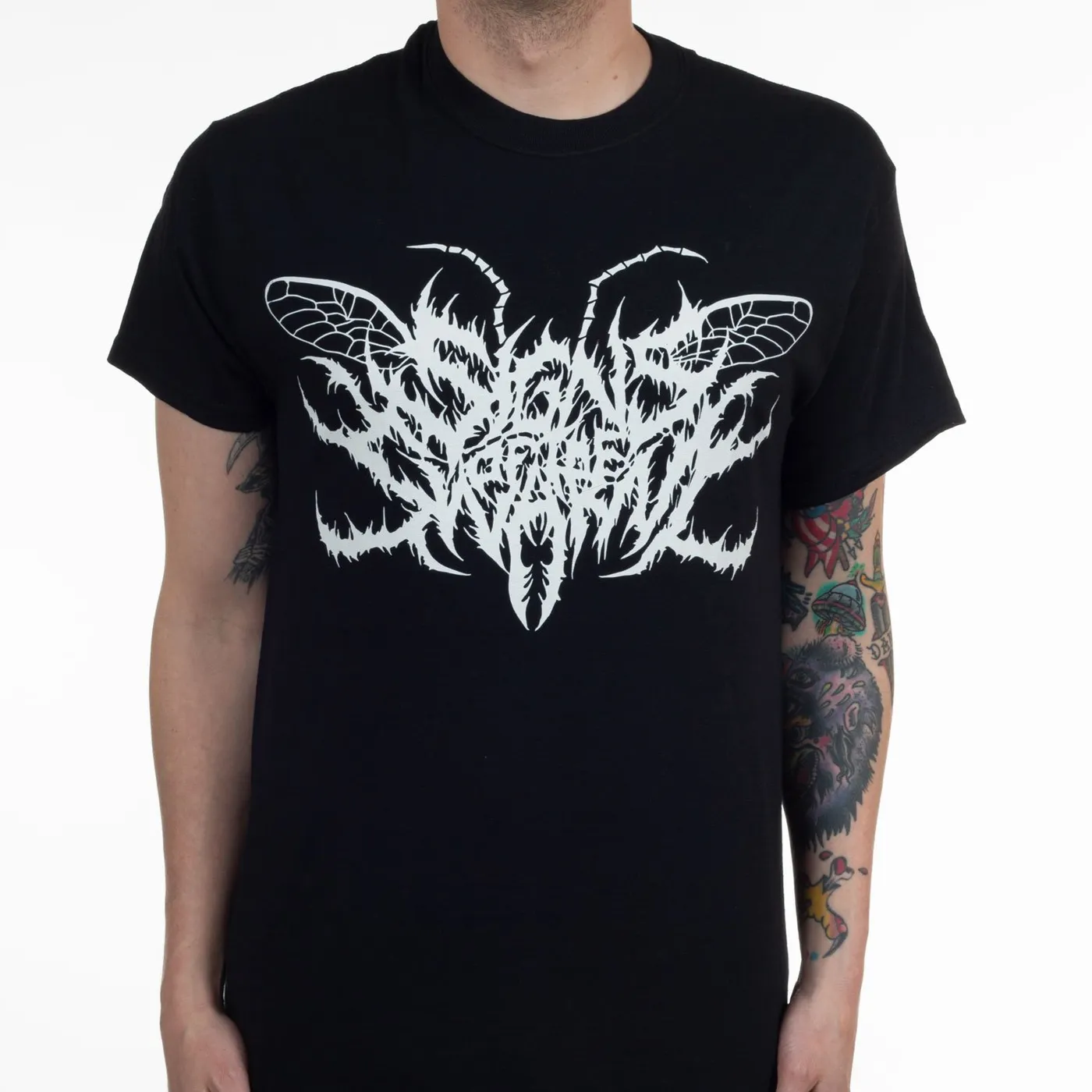 Signs of the Swarm "Logo (White On Black)" T-Shirt