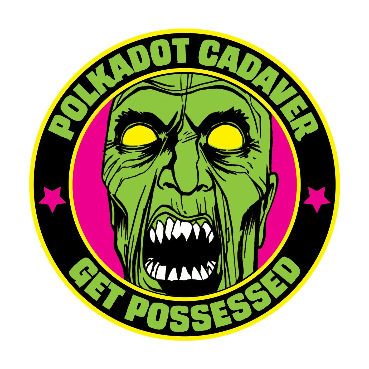 Polkadot Cadaver "Get Possessed" Stickers & Decals