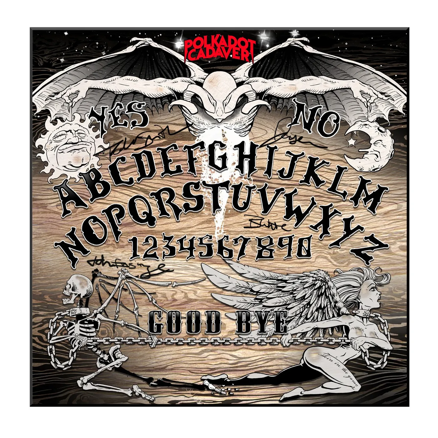 Polkadot Cadaver "SIGNED Folding Ouija Board" Board Game