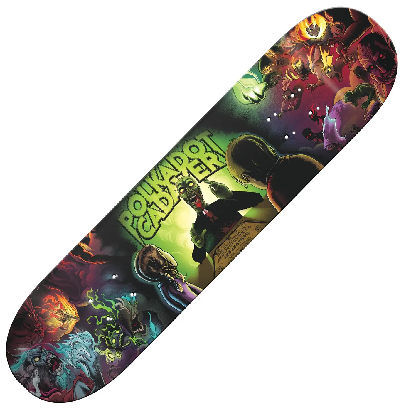Polkadot Cadaver "Get Possessed" Skateboard Deck
