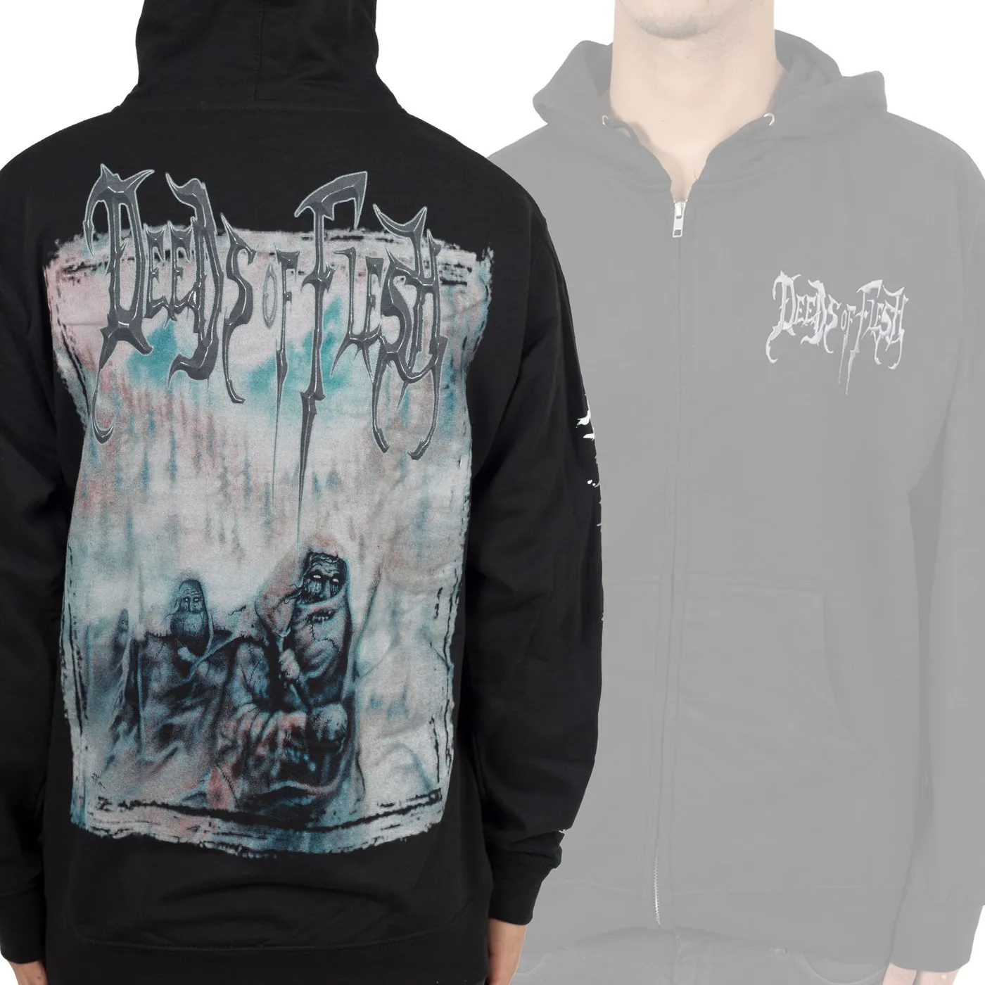 Deeds of Flesh "Path Of The Weakening v2" Zip Hoodie