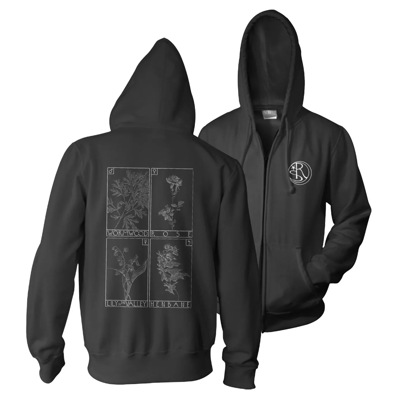 SubRosa "Botanical" Zip Hoodie
