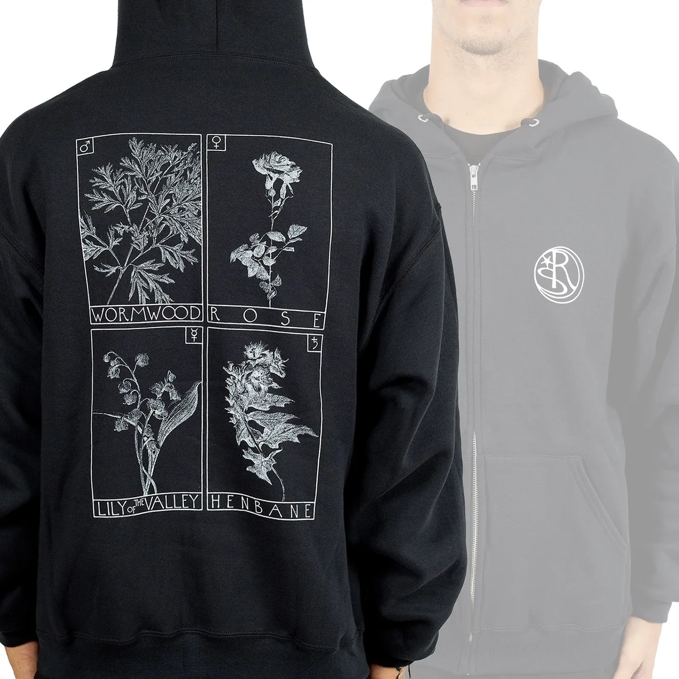 SubRosa "Botanical" Zip Hoodie