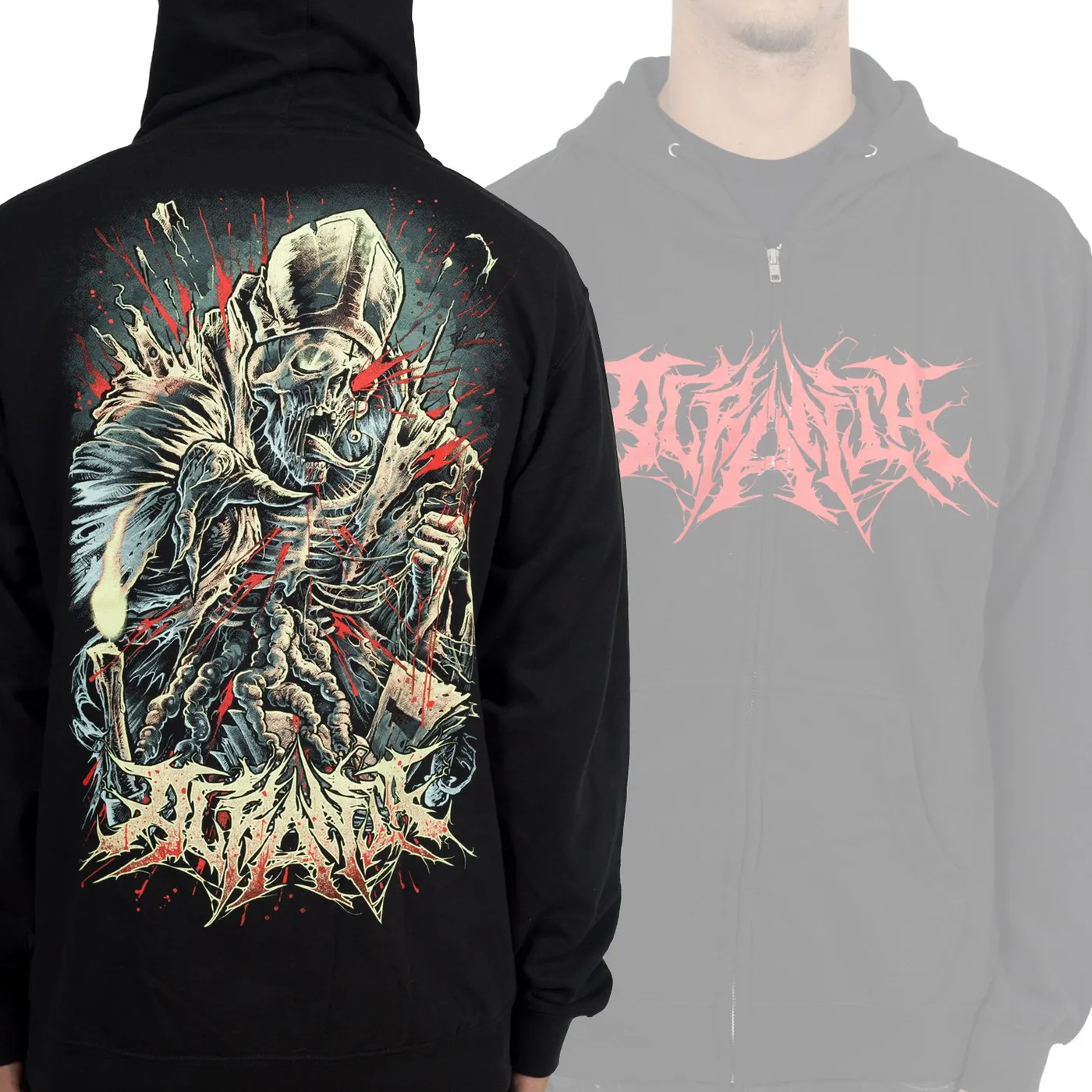 Acrania "Pope2" Zip Hoodie