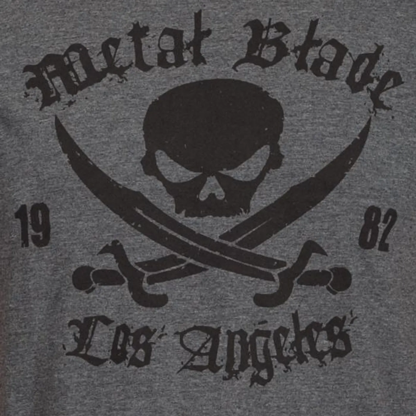 Metal Blade Records "Pirate Logo Black On Dark Heather" T-Shirt