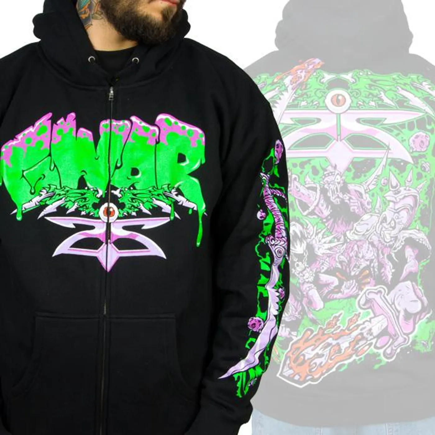 Gwar "Alien Decapitation" Zip Hoodie