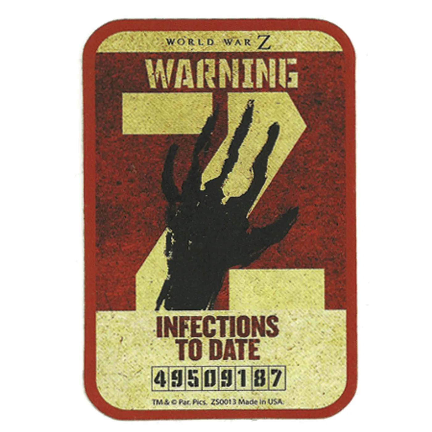 World War Z "Infections Tally" Stickers & Decals
