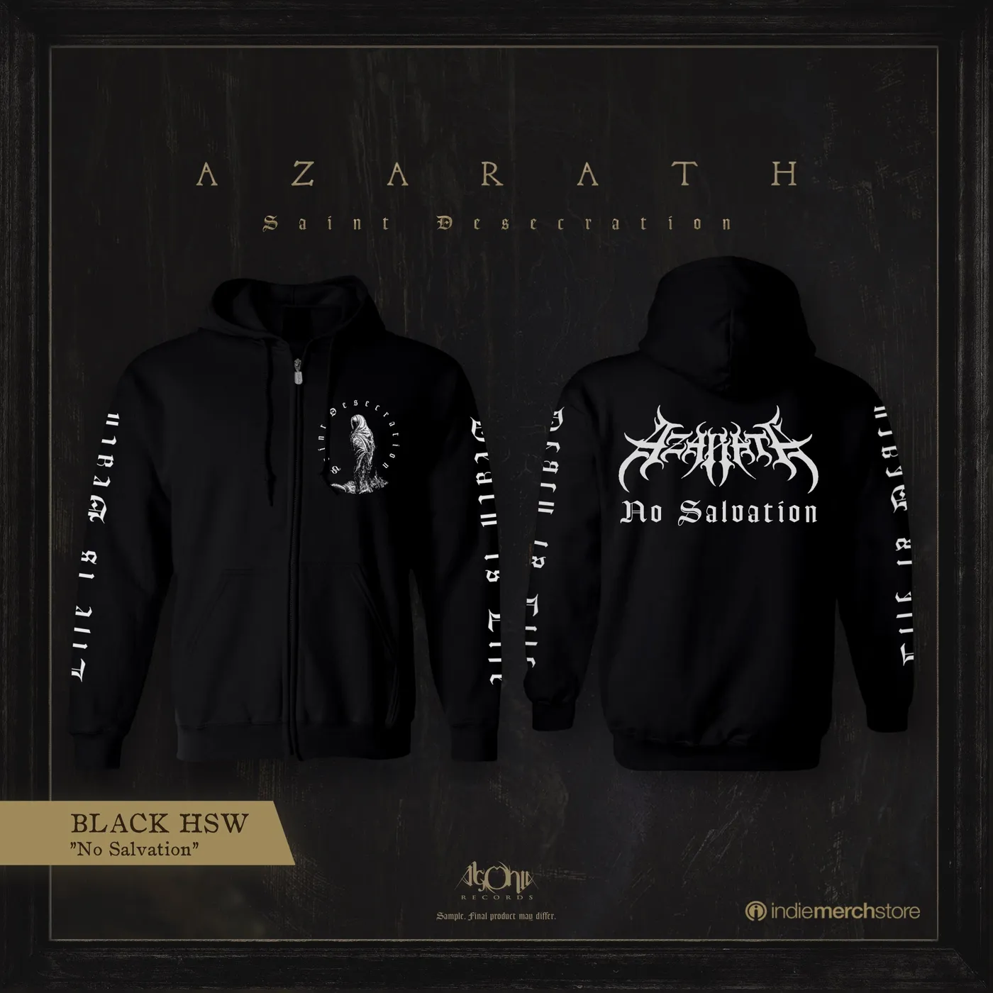 Azarath "Saint Desecration" Collector's Edition Zip Hoodie