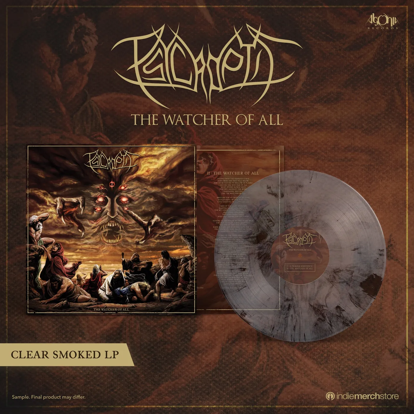 Psycroptic "The Watcher of All (smoke vinyl)" Collector's Edition 12"