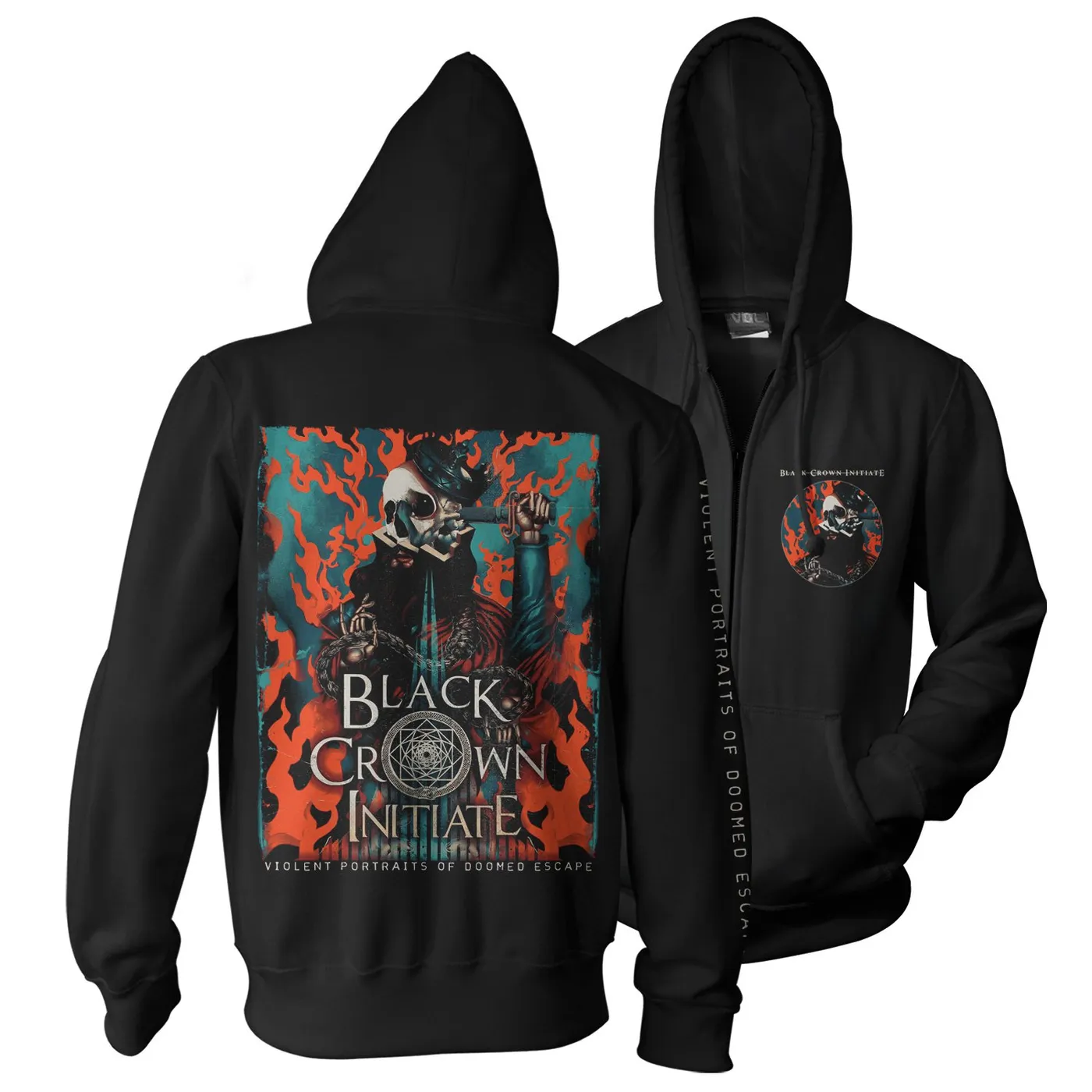 Black Crown Initiate "Violent Portraits" Zip Hoodie