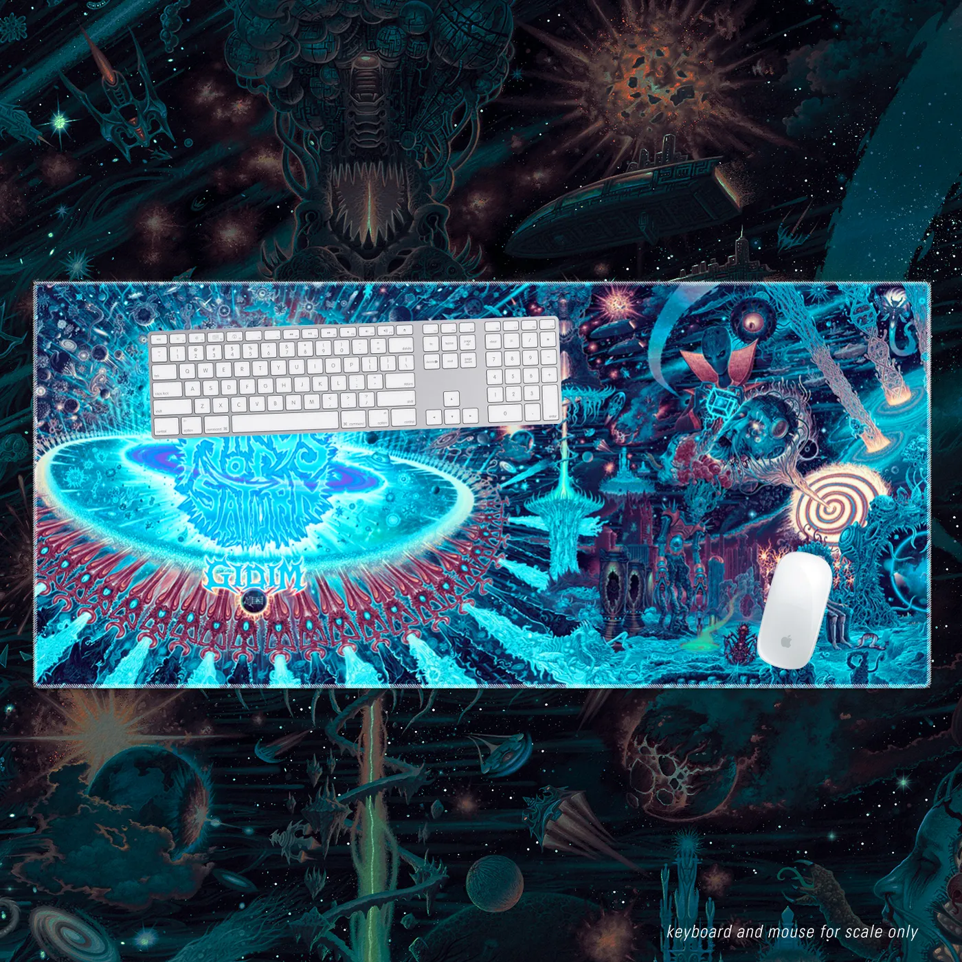 Rings of Saturn "Gidim Blue Extended Gaming Mouse Pad" Mouse Pad