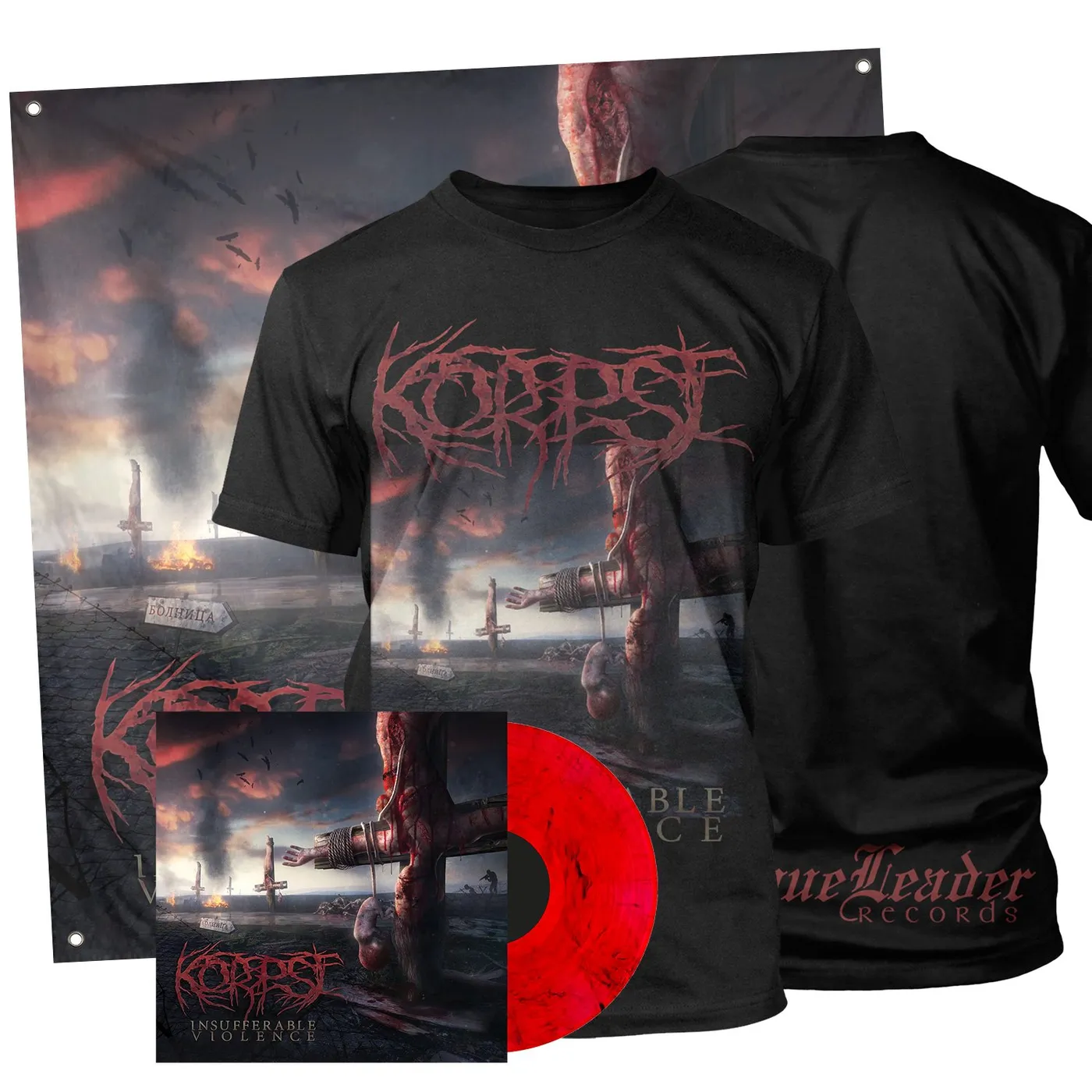 Korpse "Insufferable Violence LP + Tee Bundle" Bundle