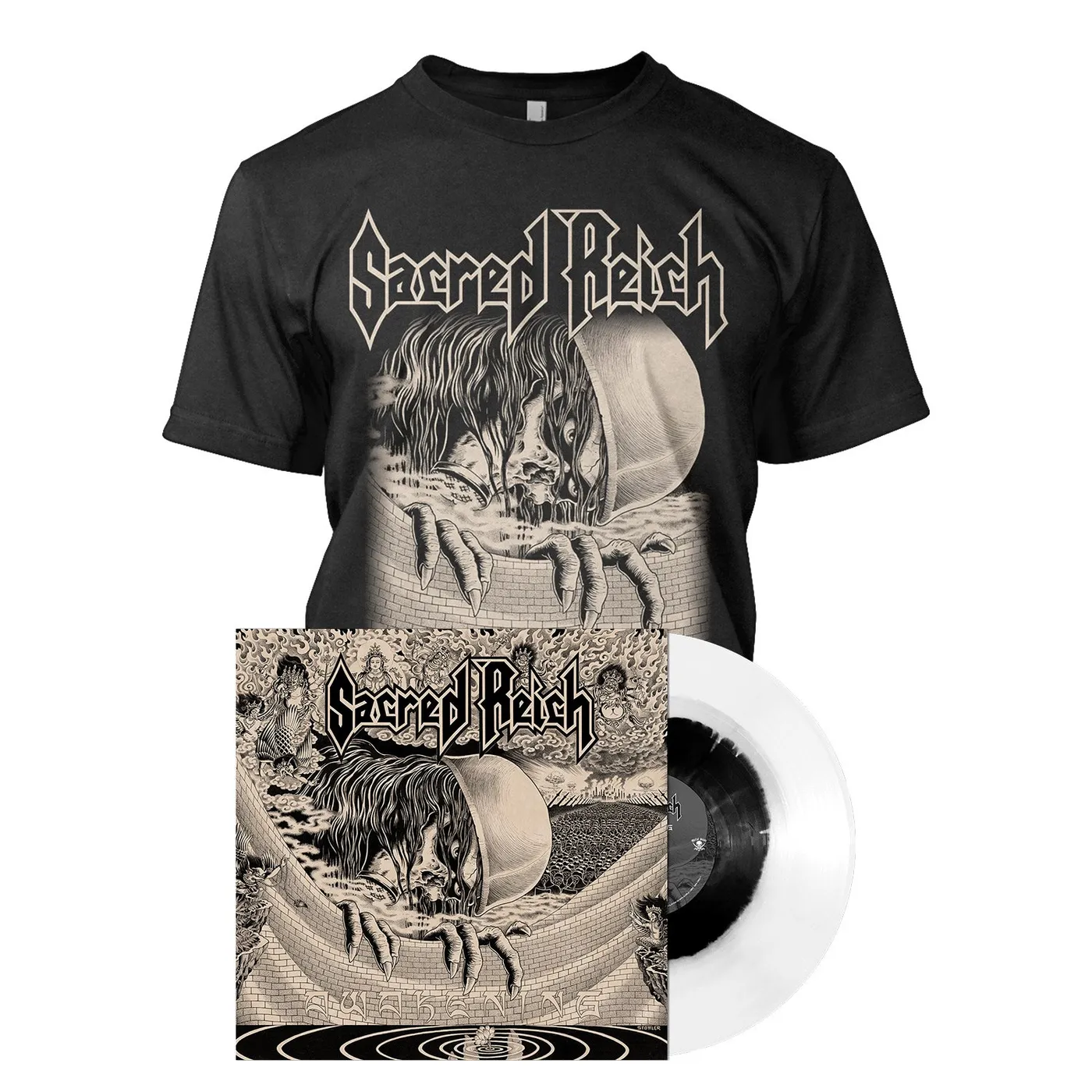 Sacred Reich "Awakening - LP Bundle - Haze" Bundle (Vinyl)