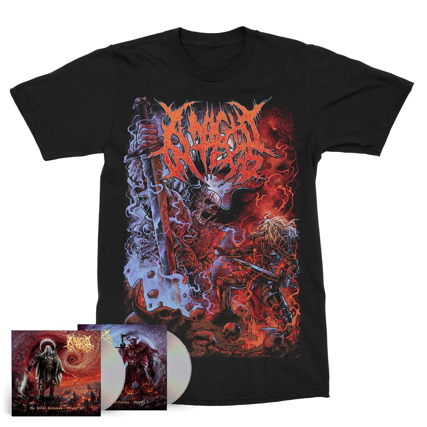 A Night In Texas "The Divine Dichotomy CD/Showdown Tee Bundle" Bundle