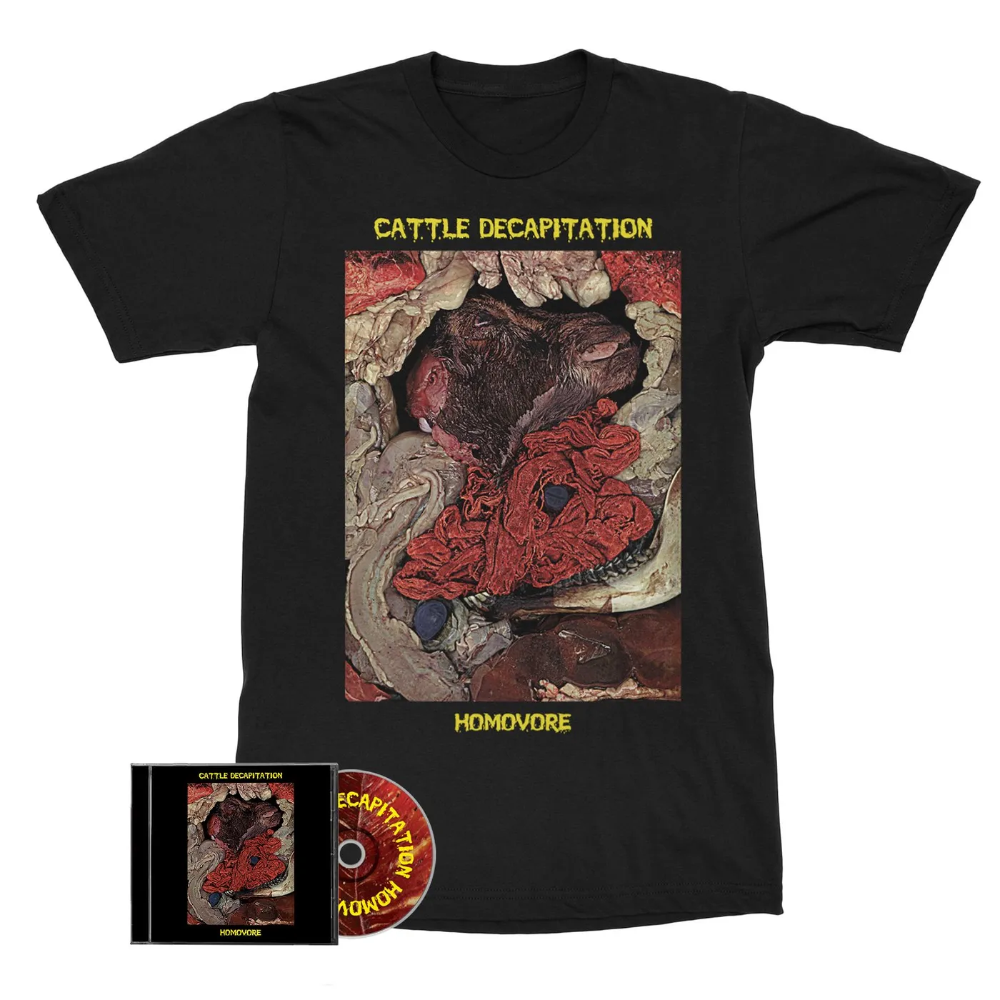 Cattle Decapitation "Homovore (Reissue) CD/Tee Bundle" Bundle