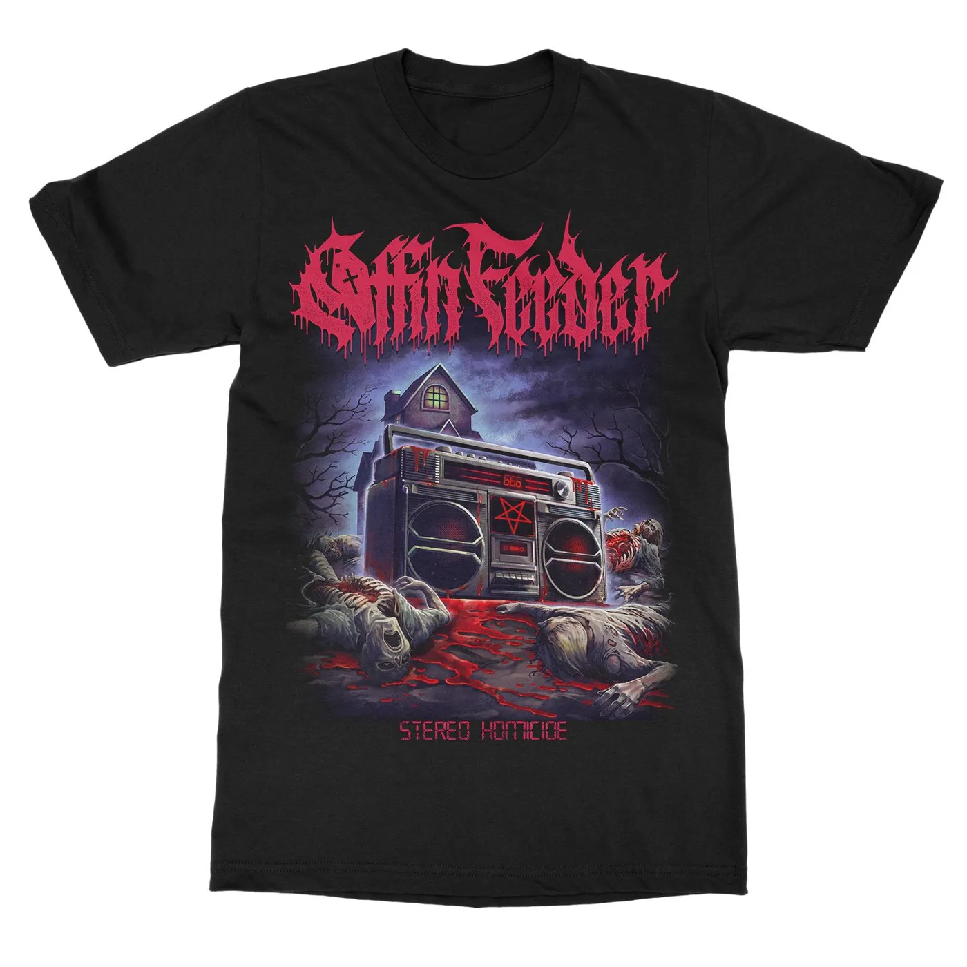 Coffin Feeder "Stereo Homicide Tee + Marble Vinyl" Bundle