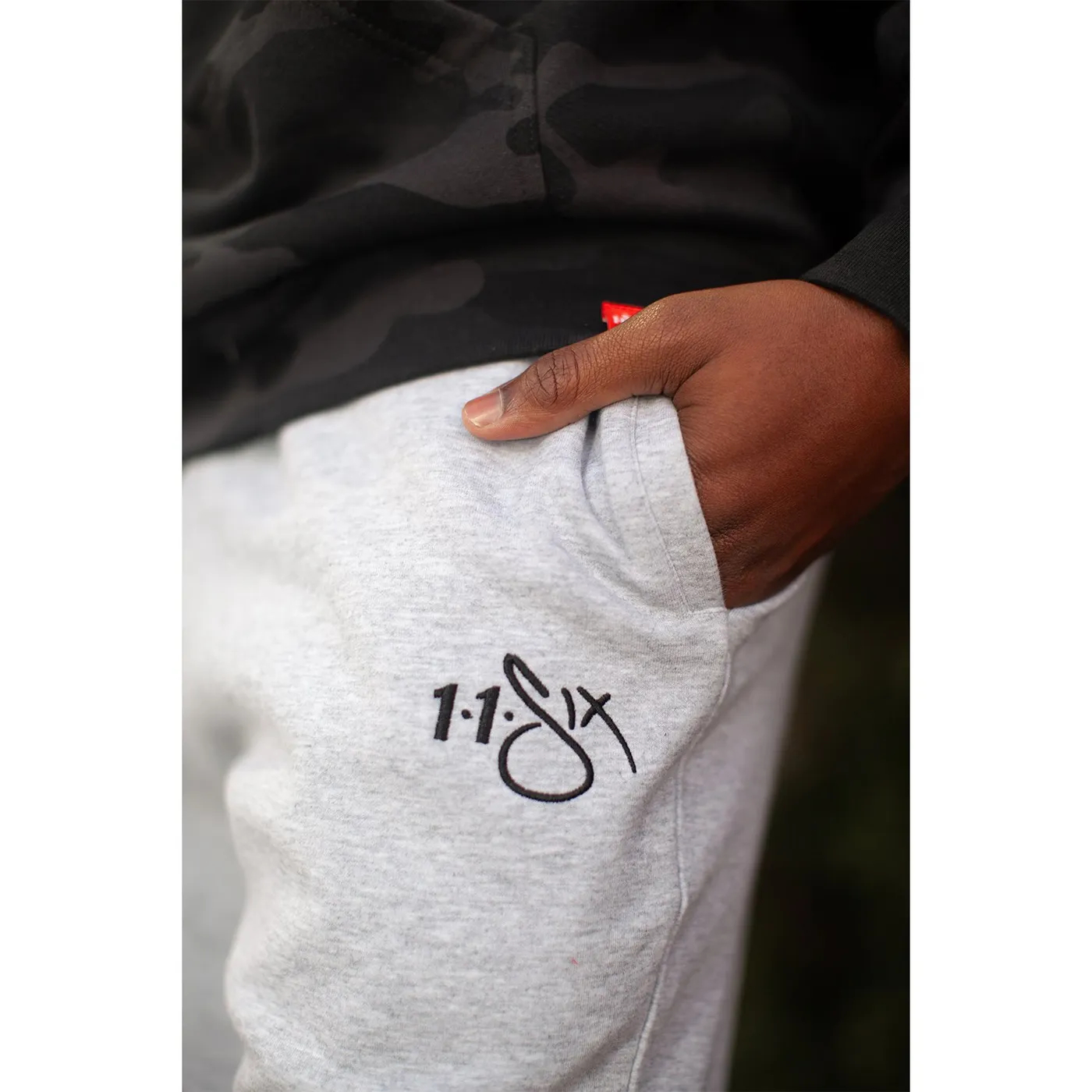116 'Red Label' Grey Joggers