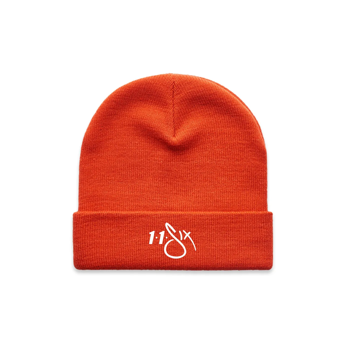 116 Orange Cuffed Beanie