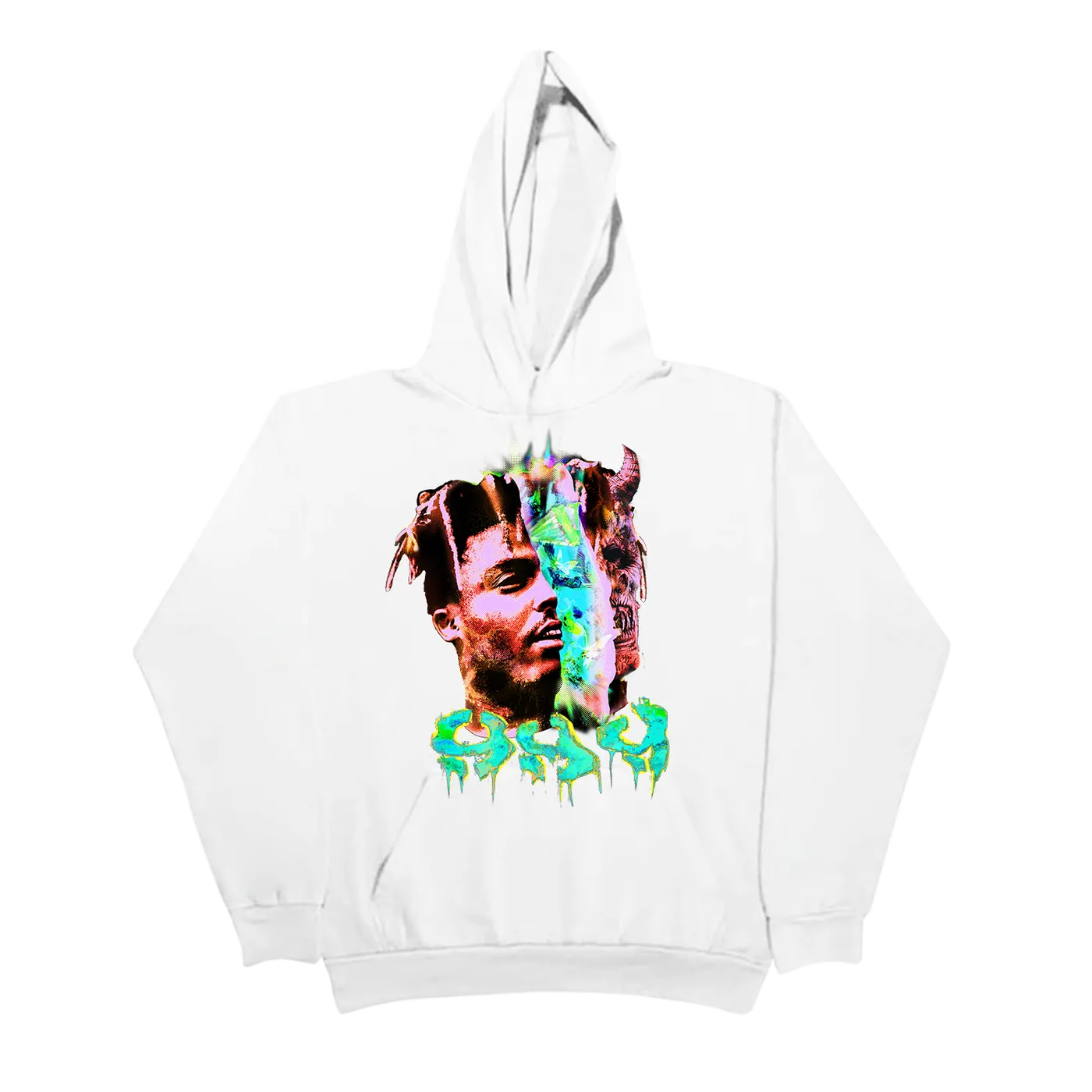 Juice WRLD Fighting Demons VLONE 999 Hoodie White