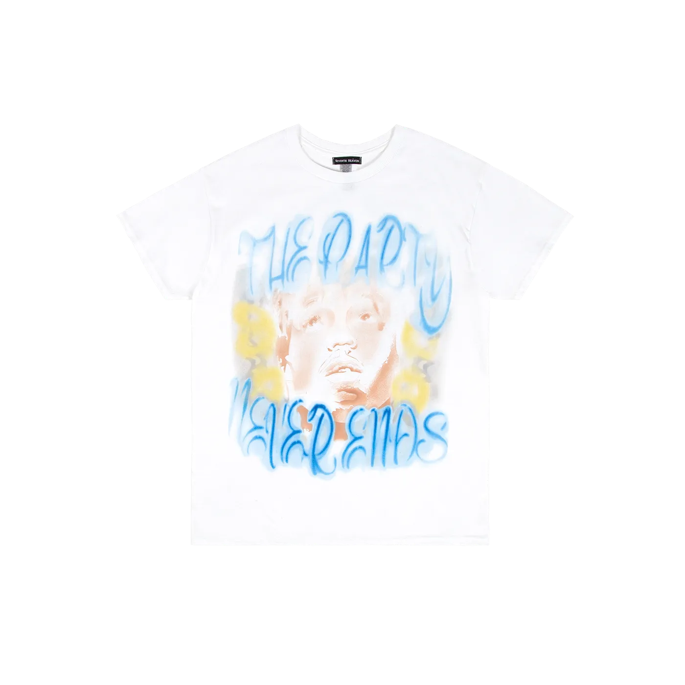 Juice WRLD SEVENTH HEAVEN AIRBRUSH TEE WHITE