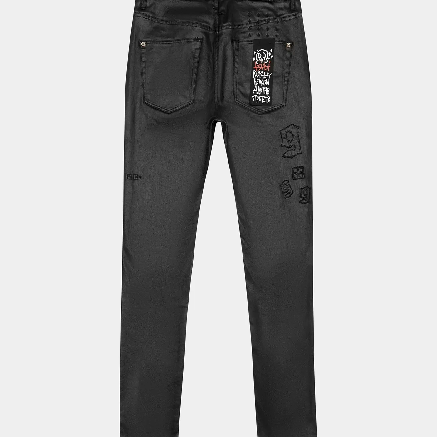 Juice WRLD CHITCH 999 BLACK WAX JEANS